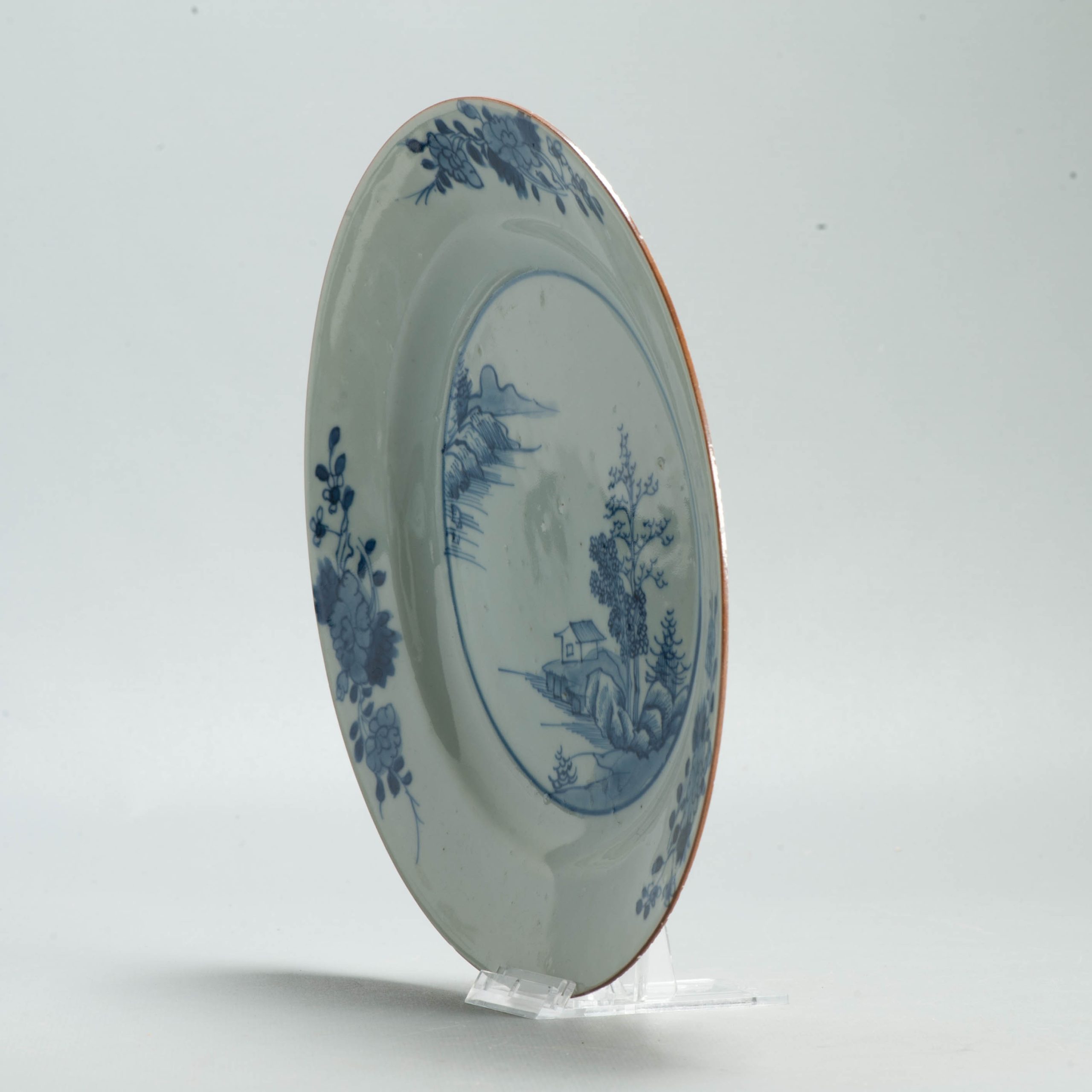 #5 Set Dinner Plates Antique 18C Chinese Qianlong Landscape Dishes Porcelain - Image 38