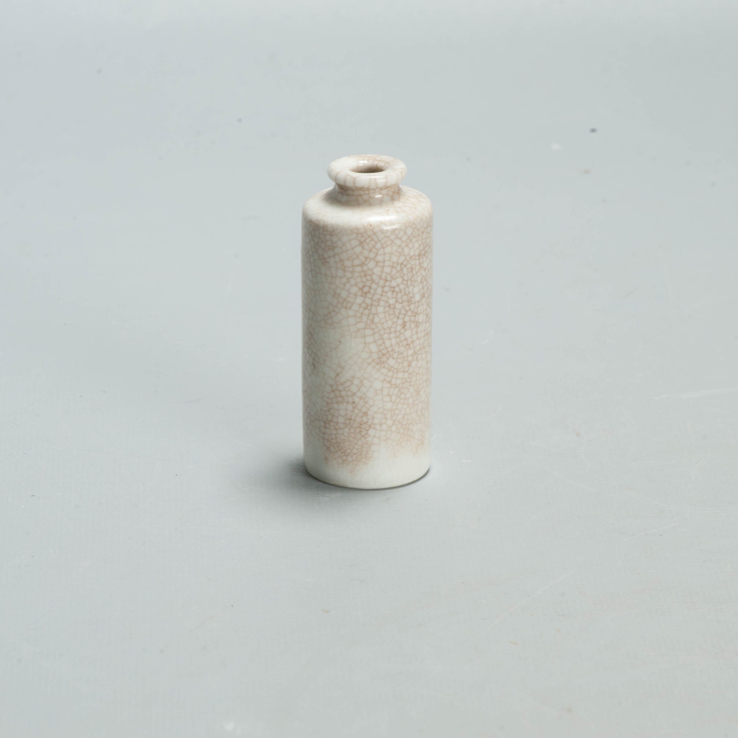 Rare 18th c Ge Crackle Kangxi miniature Rollwagon Vase Dollhouse Qing - Image 19