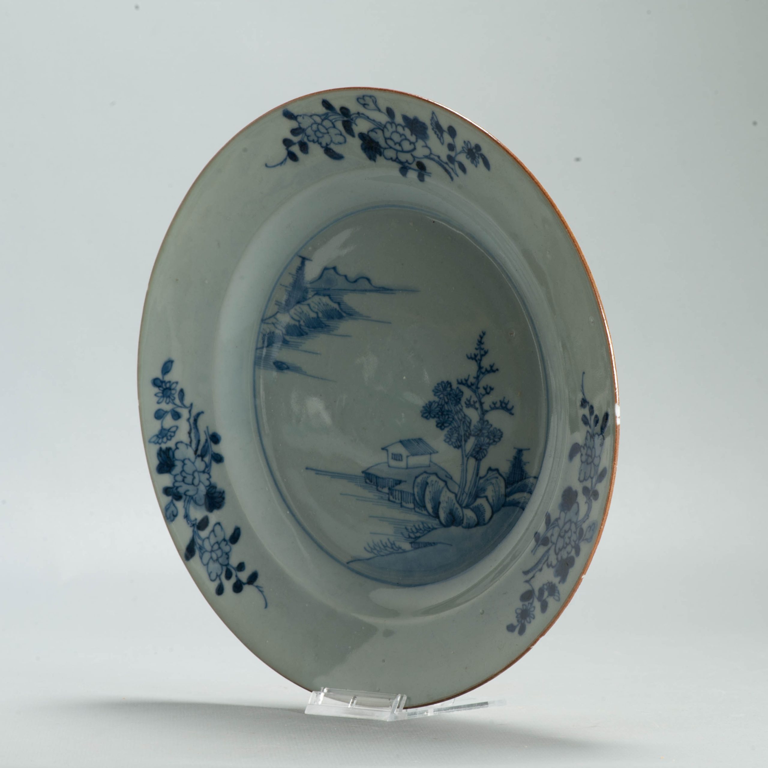 #5 Set Dinner Plates Antique 18C Chinese Qianlong Landscape Dishes Porcelain - Image 63