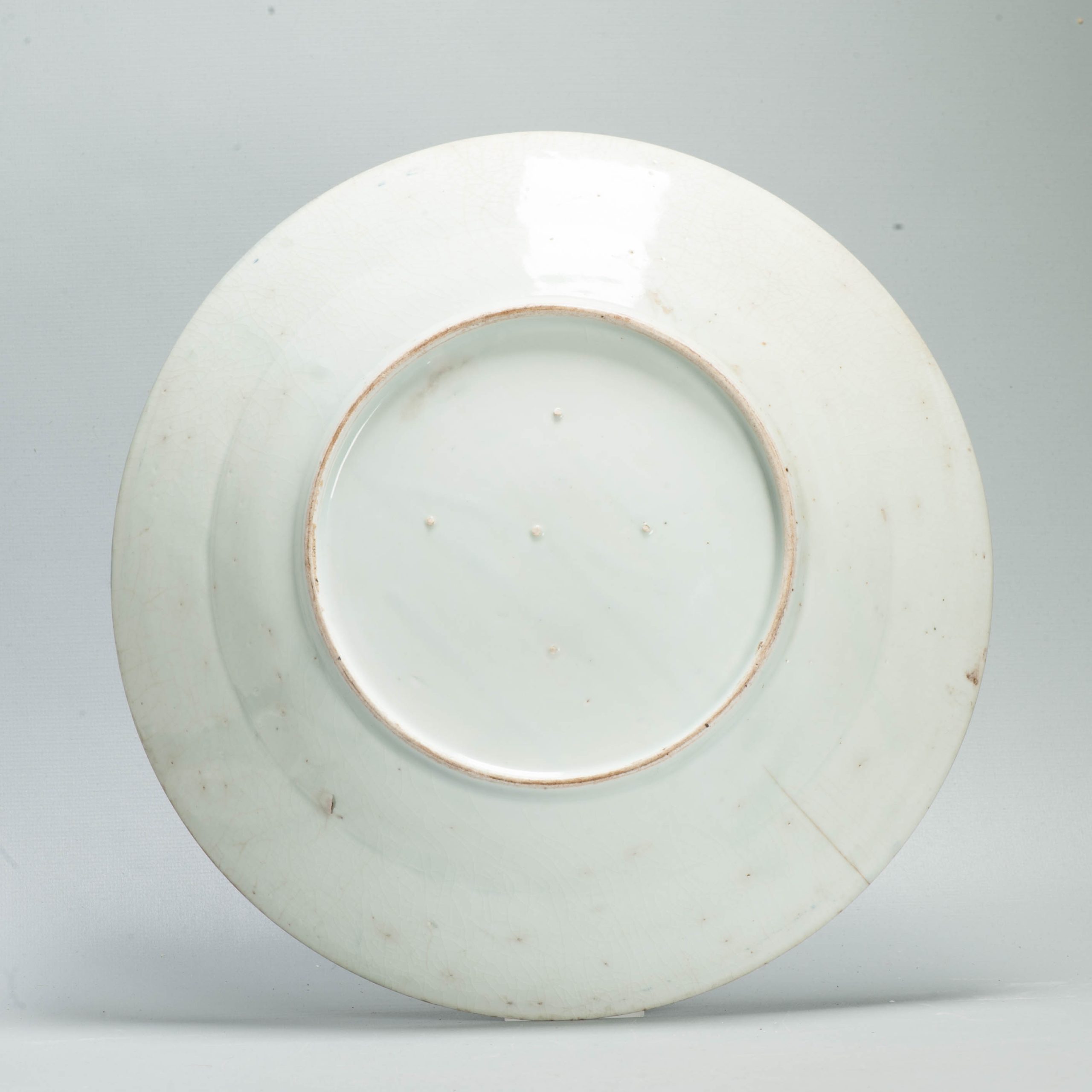 32CM Antique Kraak Edo period 1680-1690 Japanese Porcelain Charger Arita - 图片 3