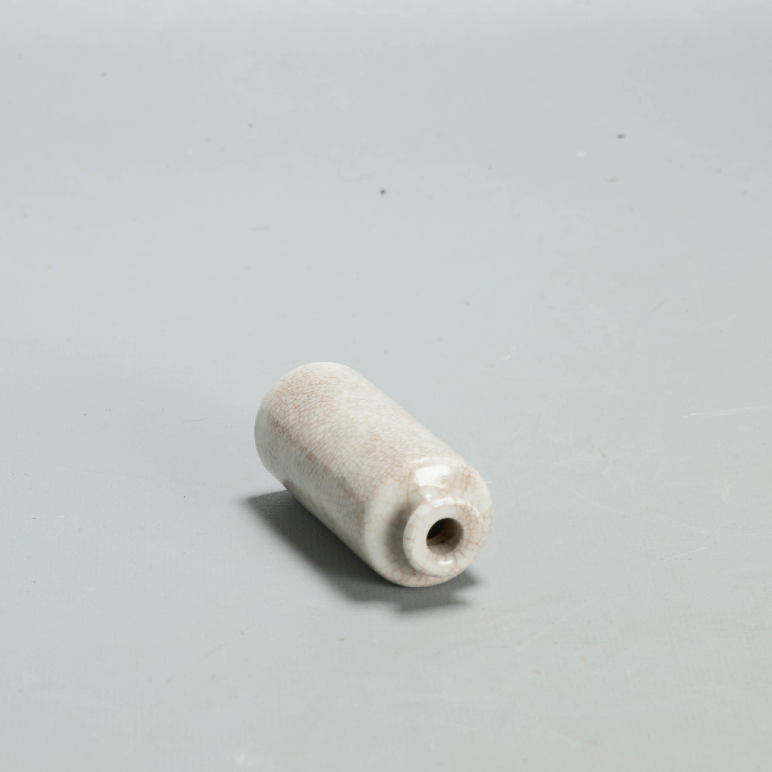 Rare 18th c Ge Crackle Kangxi miniature Rollwagon Vase Dollhouse Qing - Image 20