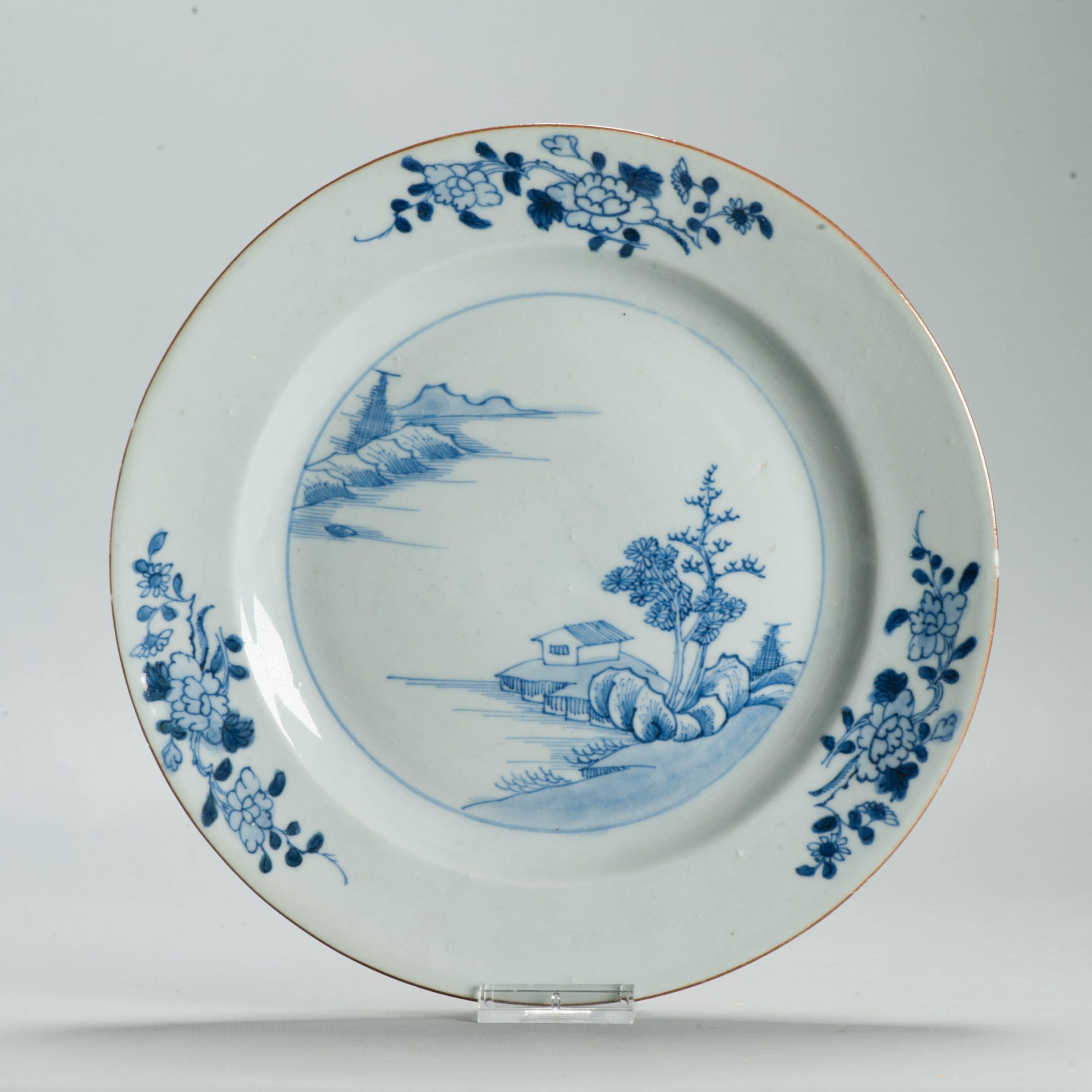 #5 Set Dinner Plates Antique 18C Chinese Qianlong Landscape Dishes Porcelain - Image 64