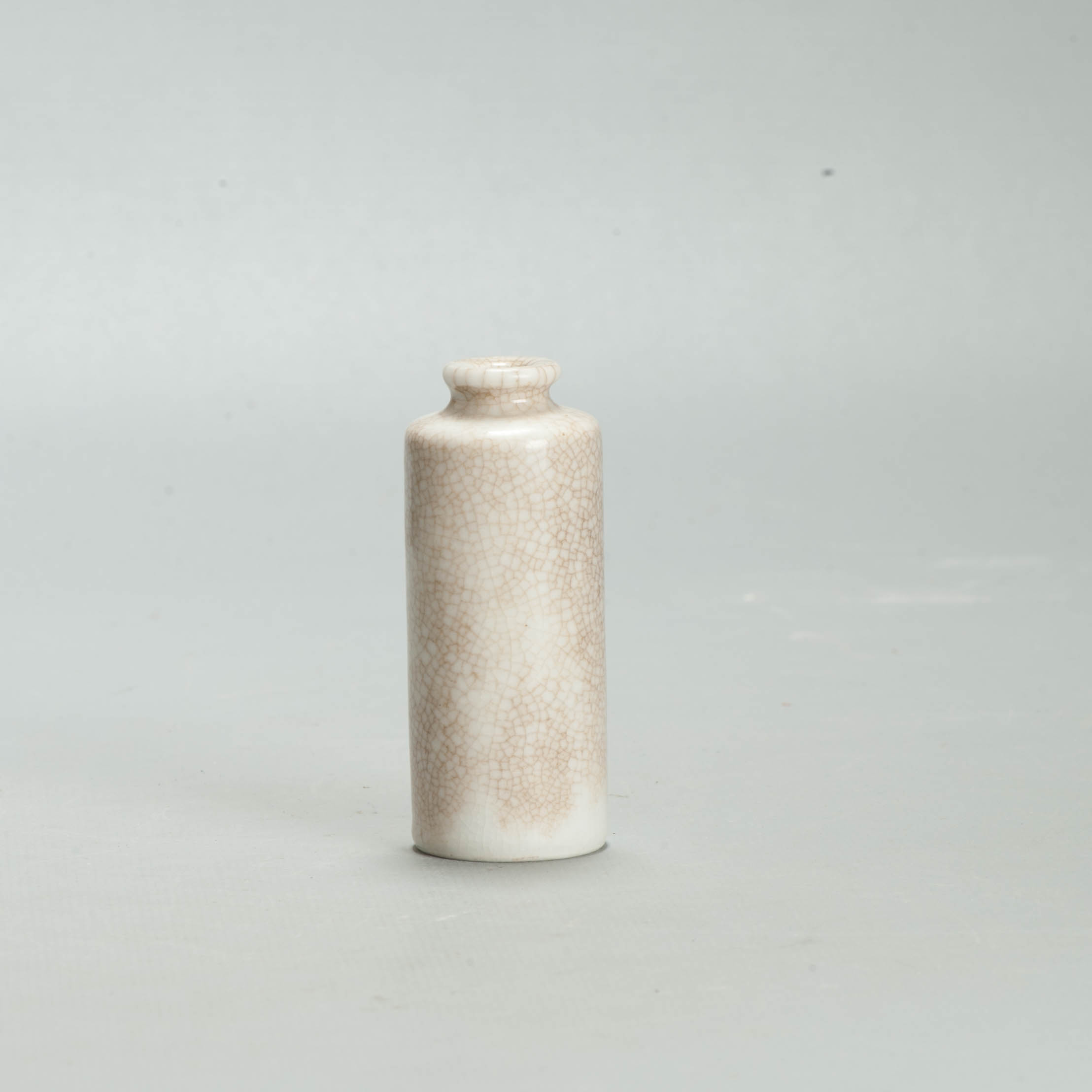 Rare 18th c Ge Crackle Kangxi miniature Rollwagon Vase Dollhouse Qing - Image 25