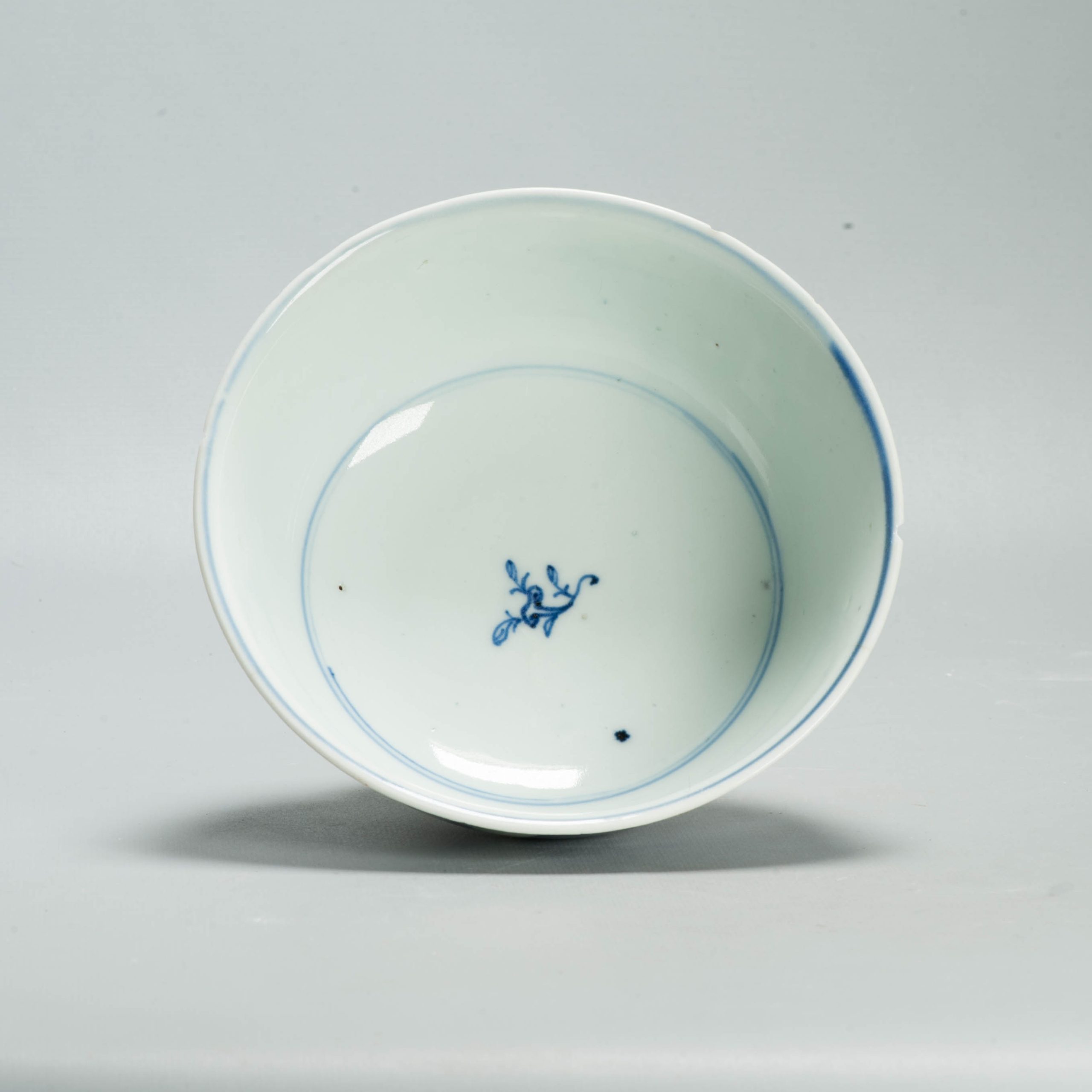 Antique 17th/18th C Chinese Porcelain Bowl / Dish Qilin Cobalt Landscape - 图片 9