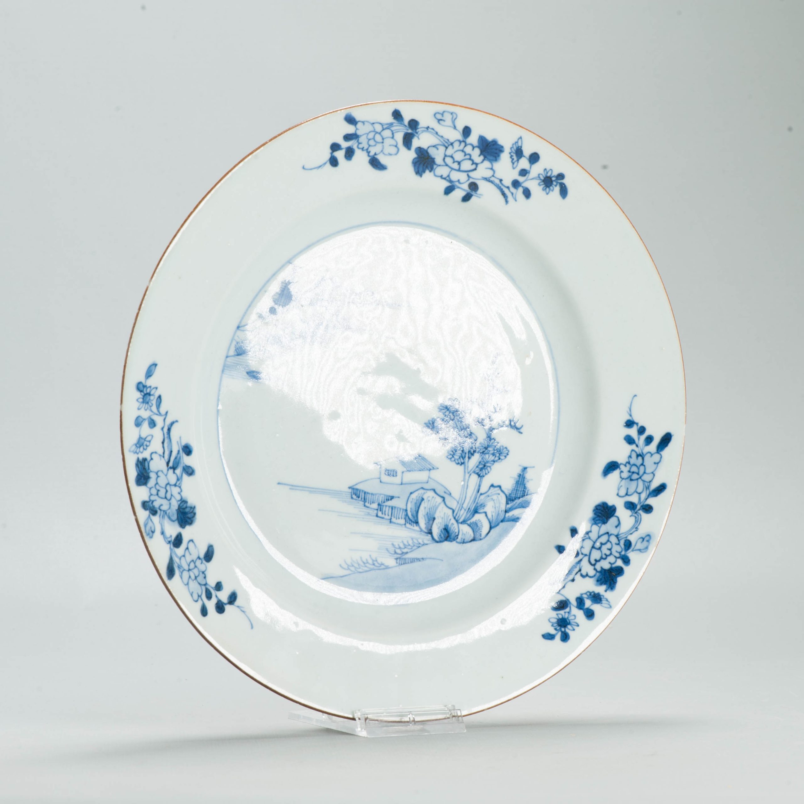 #5 Set Dinner Plates Antique 18C Chinese Qianlong Landscape Dishes Porcelain - Image 53
