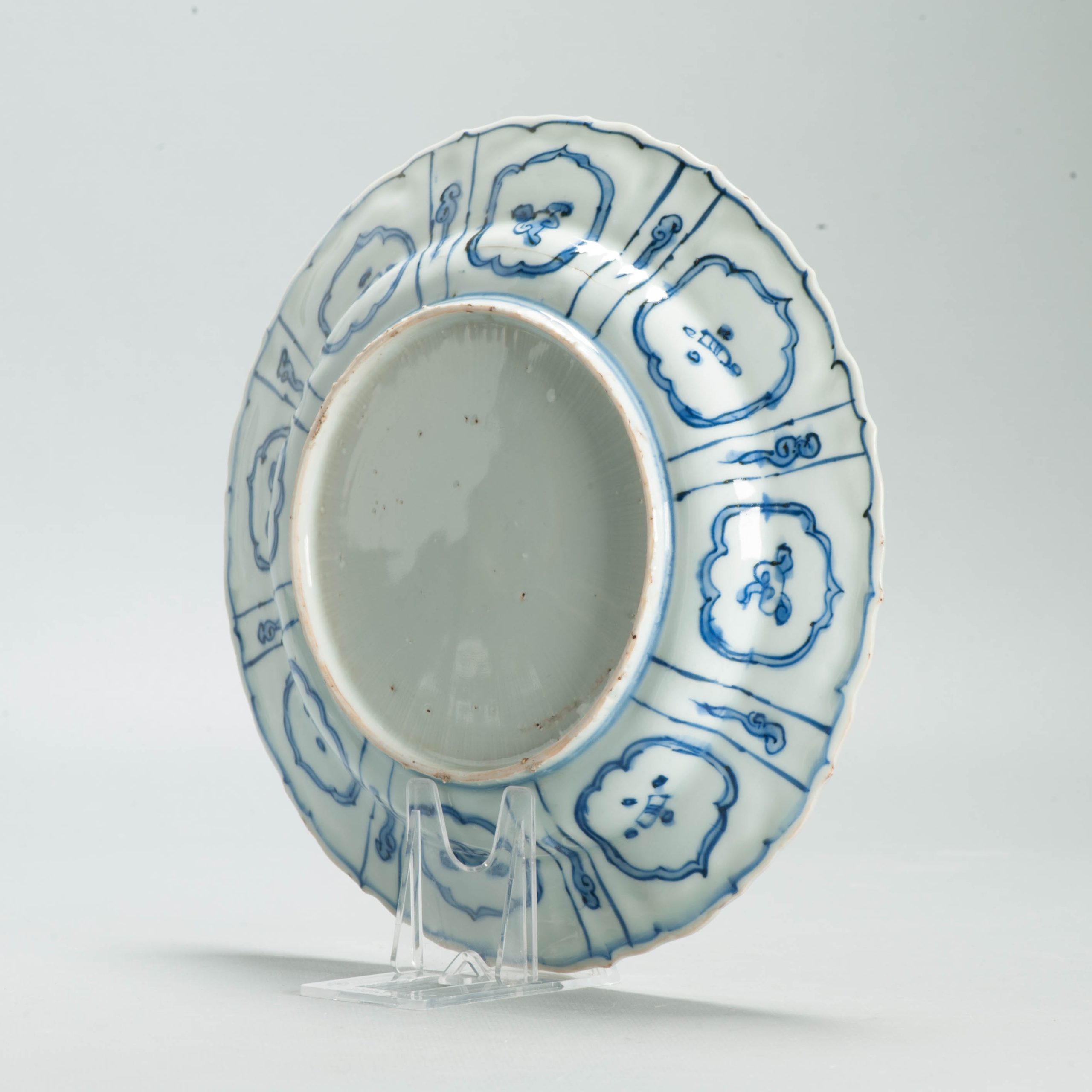 Antique Chinese Ming Wanli Kraak Porcelain Dish Deer Birds c.1600 - 图片 6