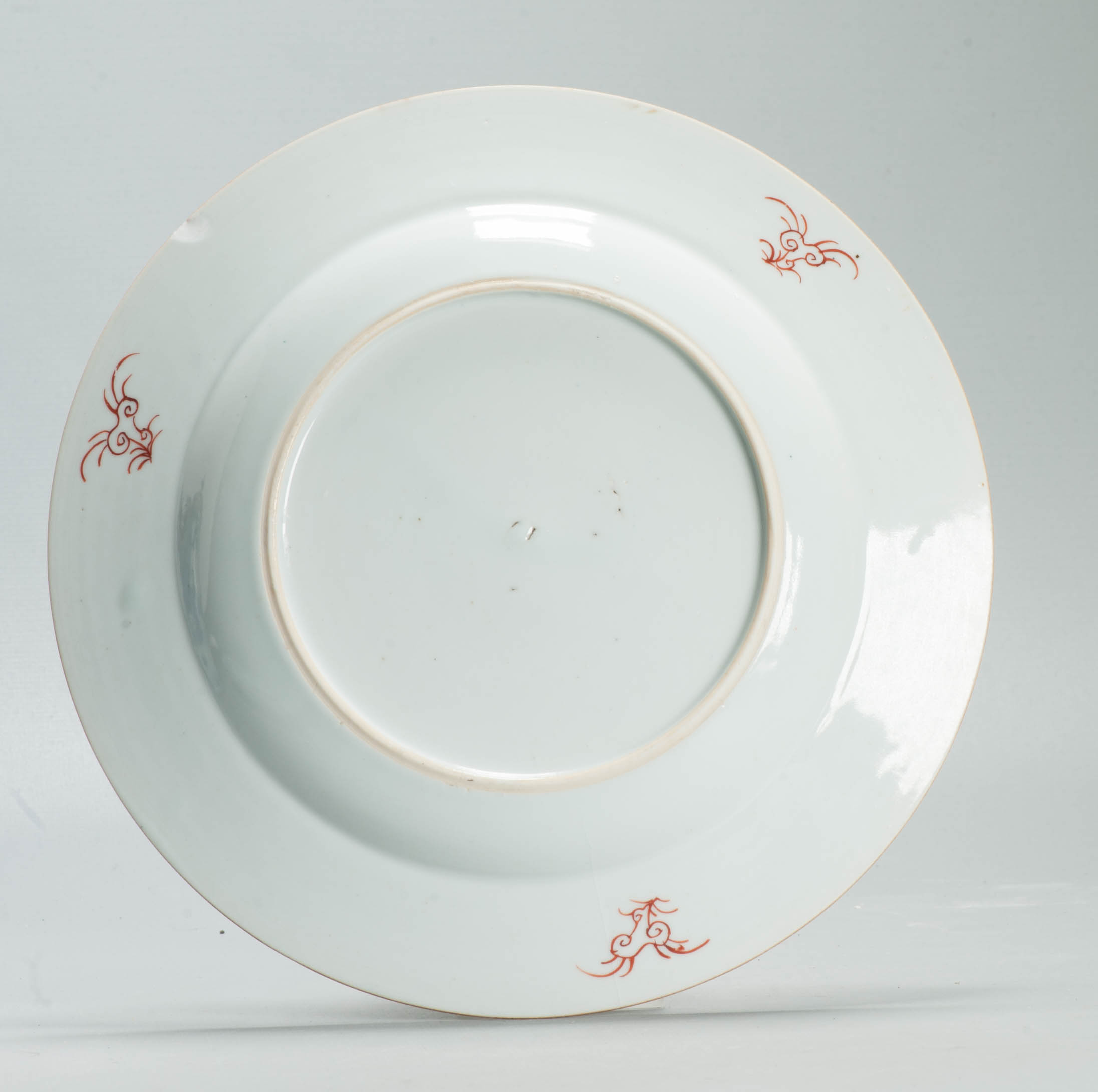 18th century Antique Chinese Porcelain Plate Flower Basket Polychrome - 图片 3