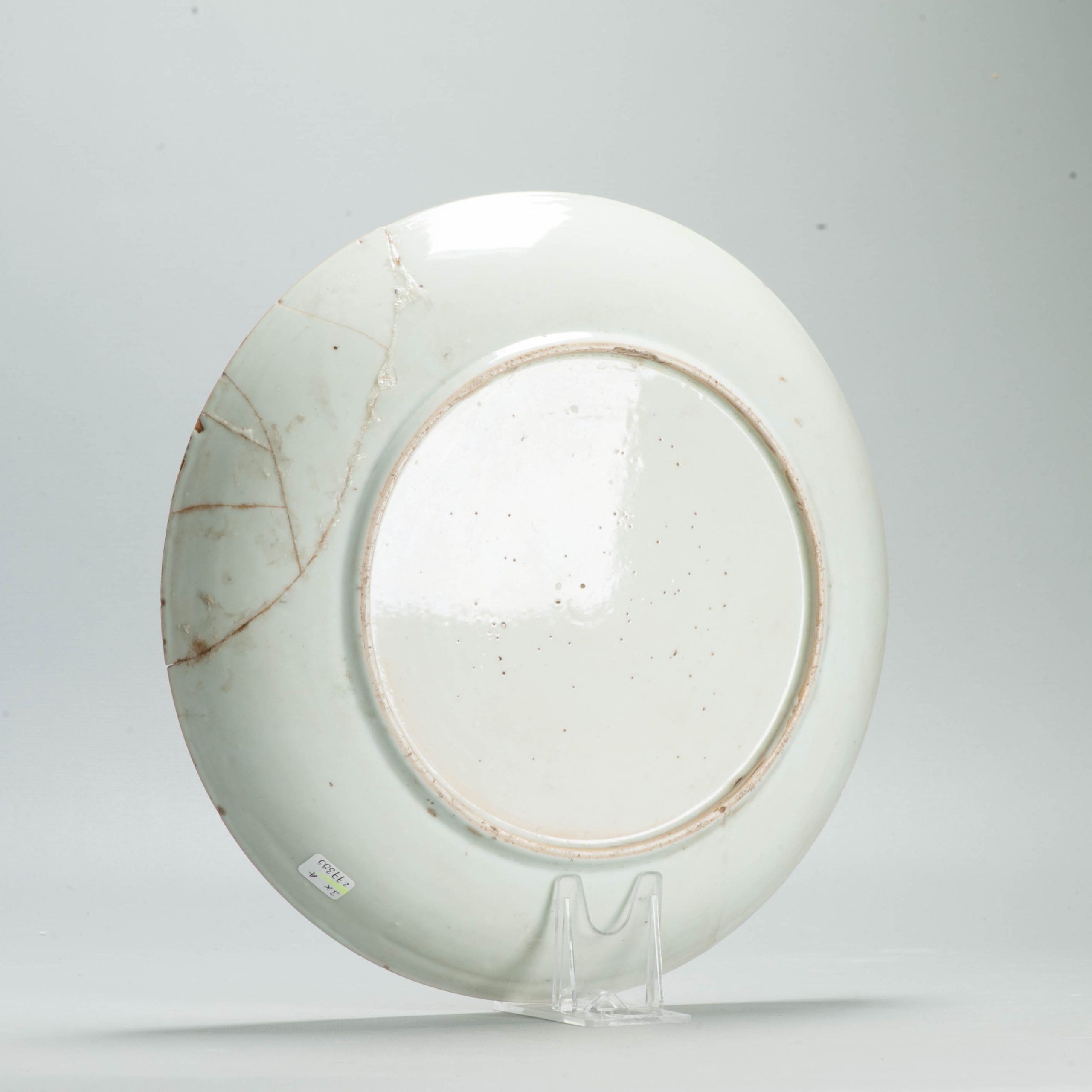 Antique 18C Qianlong period Chinese Porcelain SE Asia Famille Rose Plate - Image 9