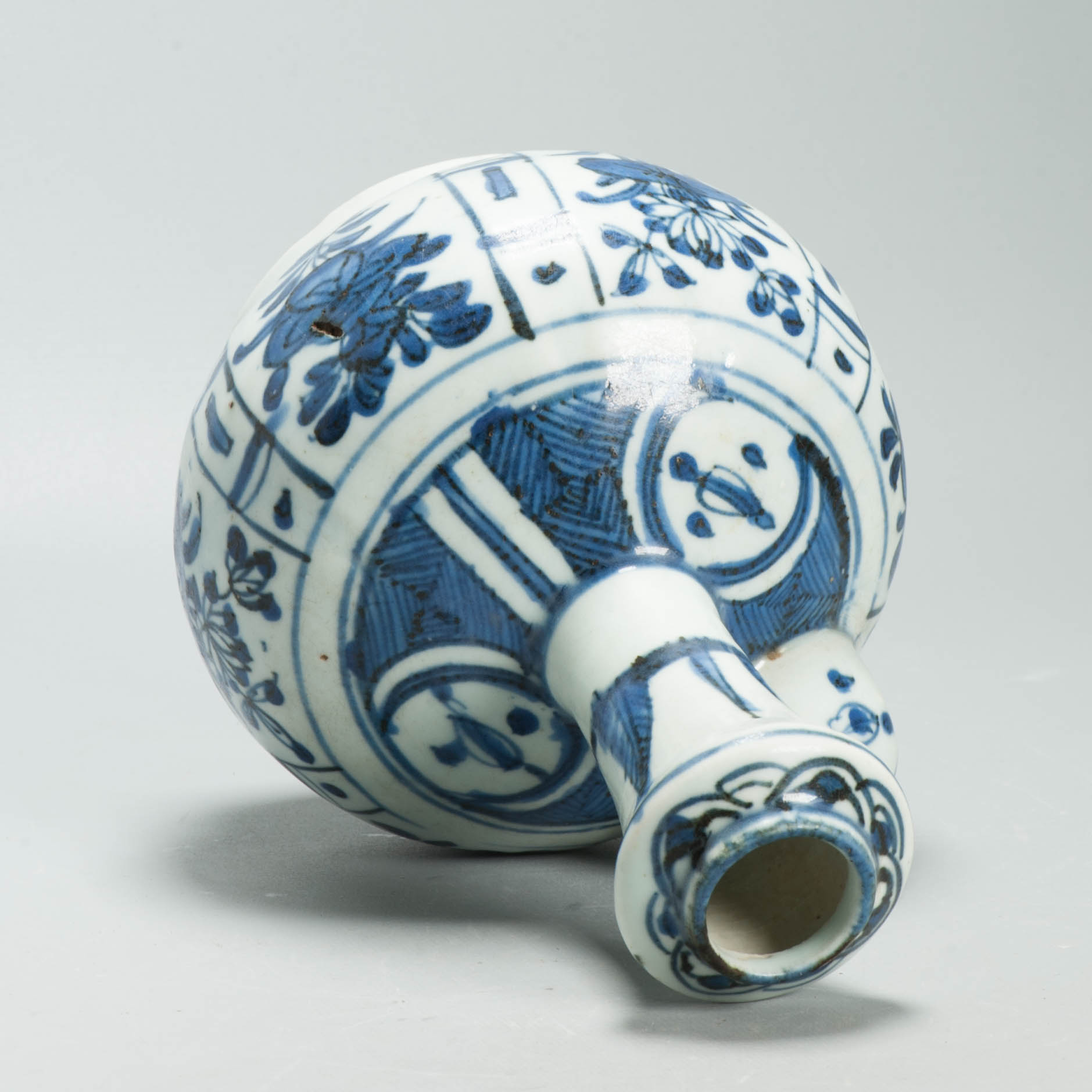 Antique Chinese Porcelain Large Kraak Ghendi porcelain Blue and White - Image 7
