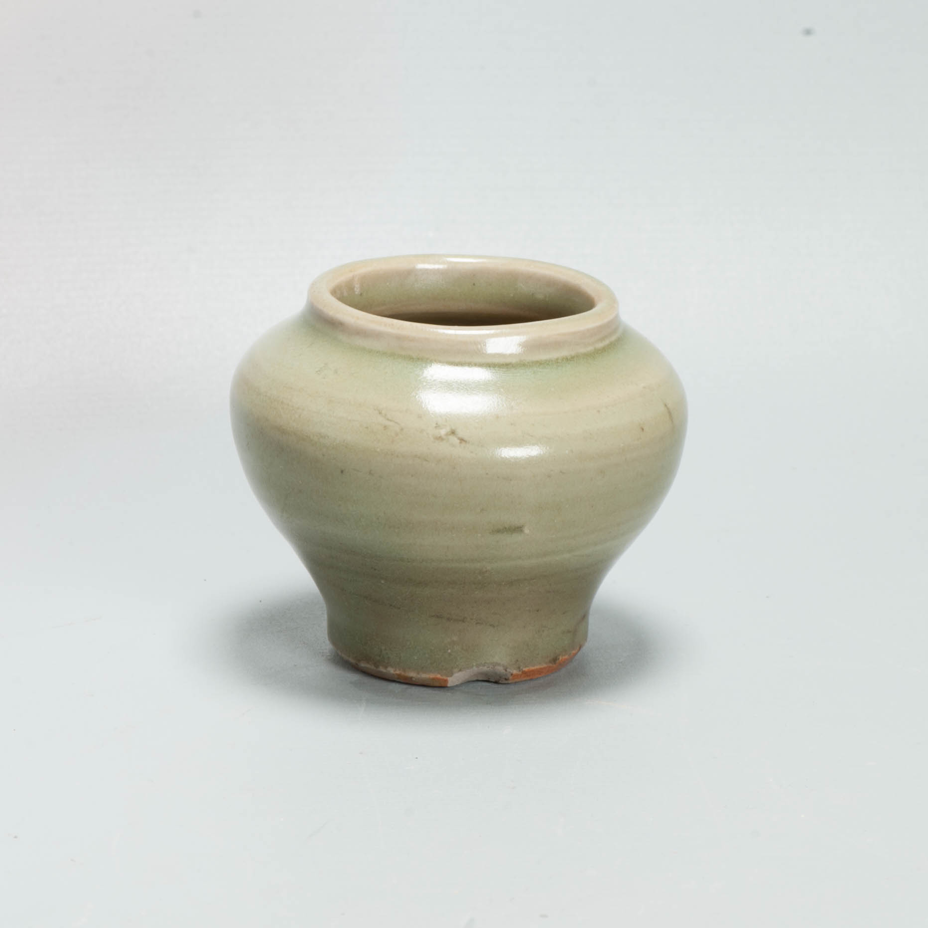 Antique Chinese Ming period Celadon Longquan baluster-shaped jarlet