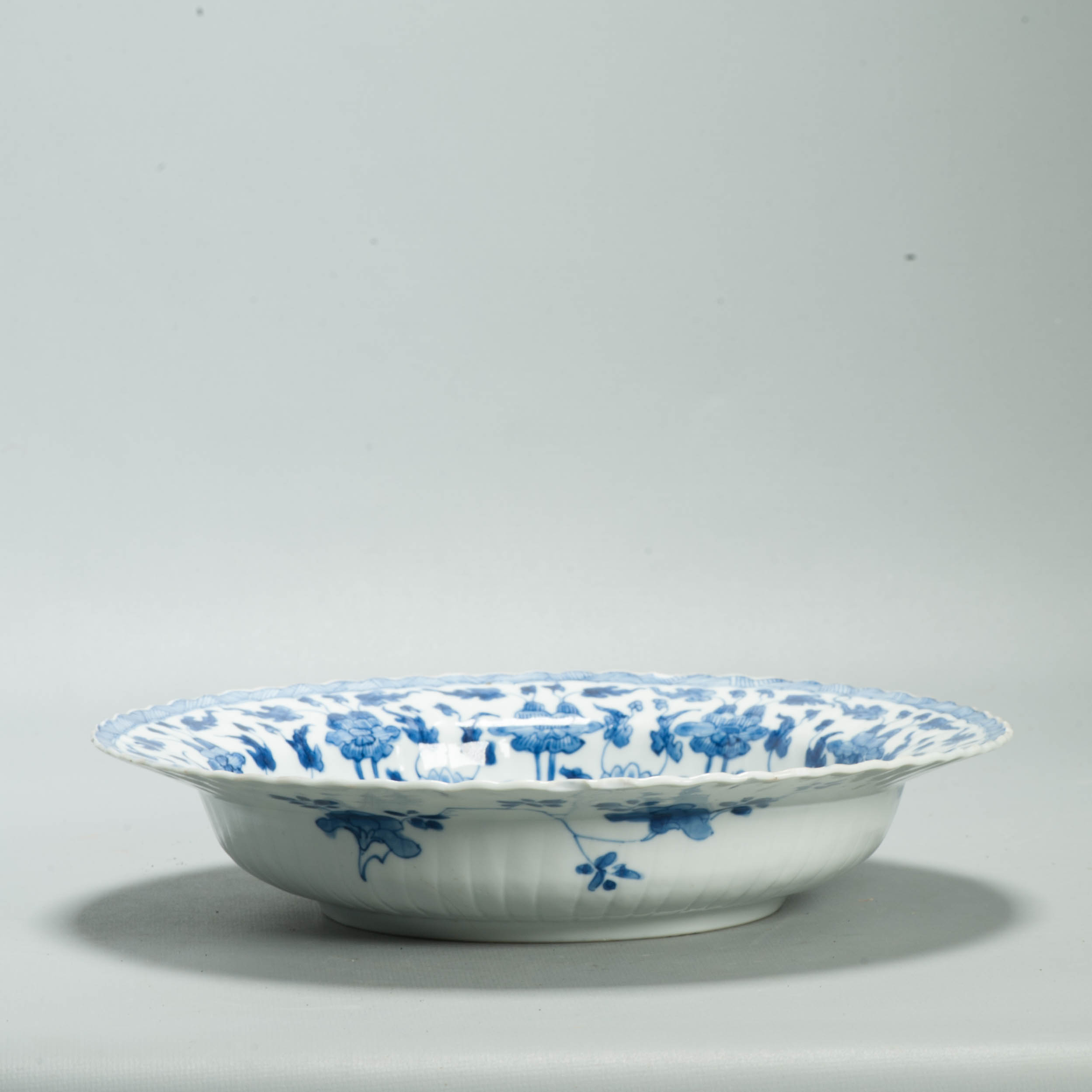 Very Rare Antique Chinese Kangxi Blue & White Porcelain Batavia City Dish - 图片 7