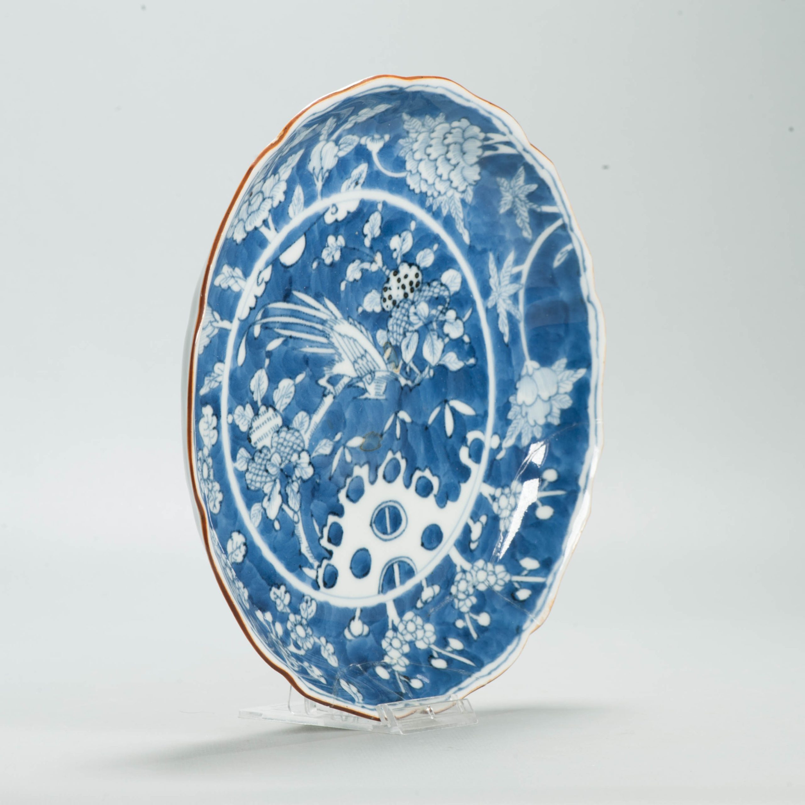 Antique 18C Japanese Porcelain Shonzui Plate Ming Chinese Style dish Japan - Image 3