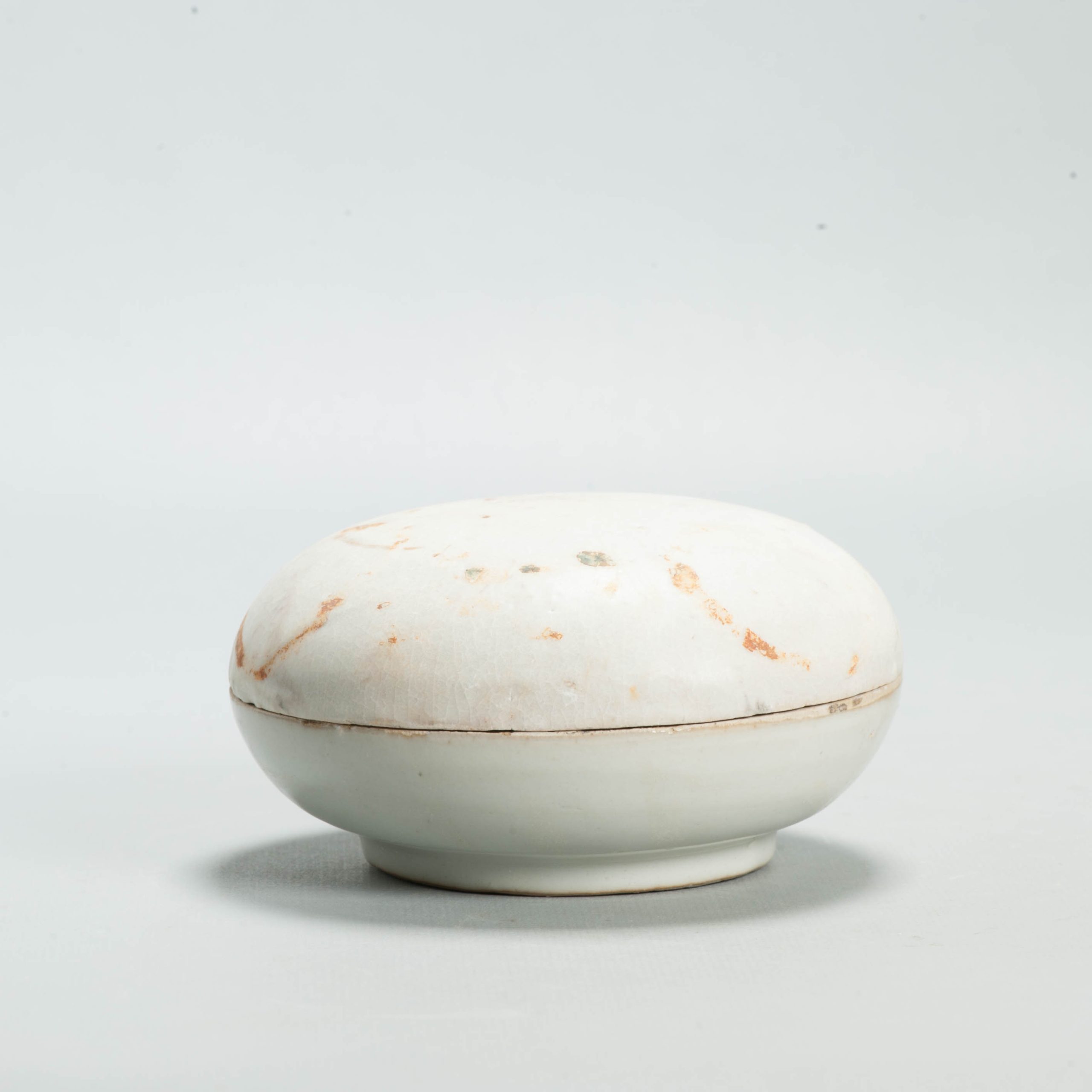 Antique Chinese Ming Swatow Zhangzhou Porcelain Covered Box Wucai 16th 17th C - 图片 15