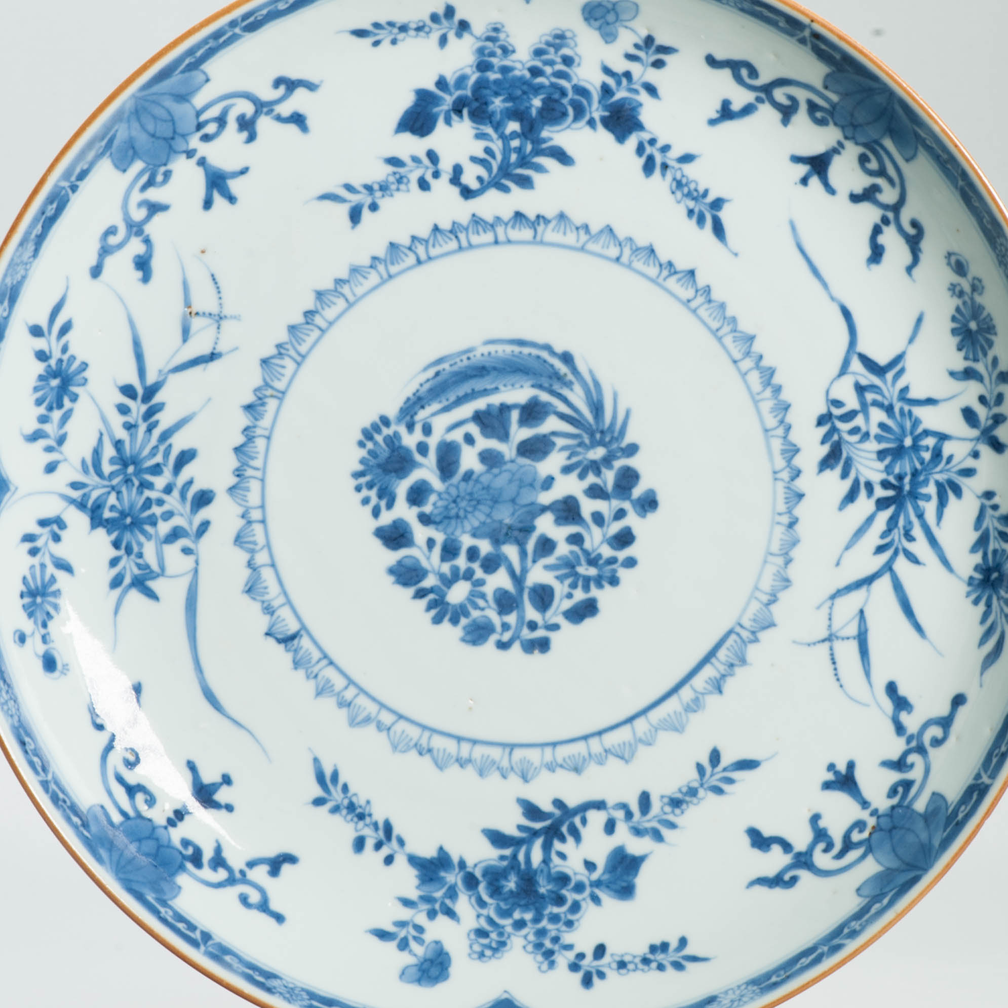 Top Level Antique Chinese Kangxi Blue & White Porcelain Large Dish - 图片 14