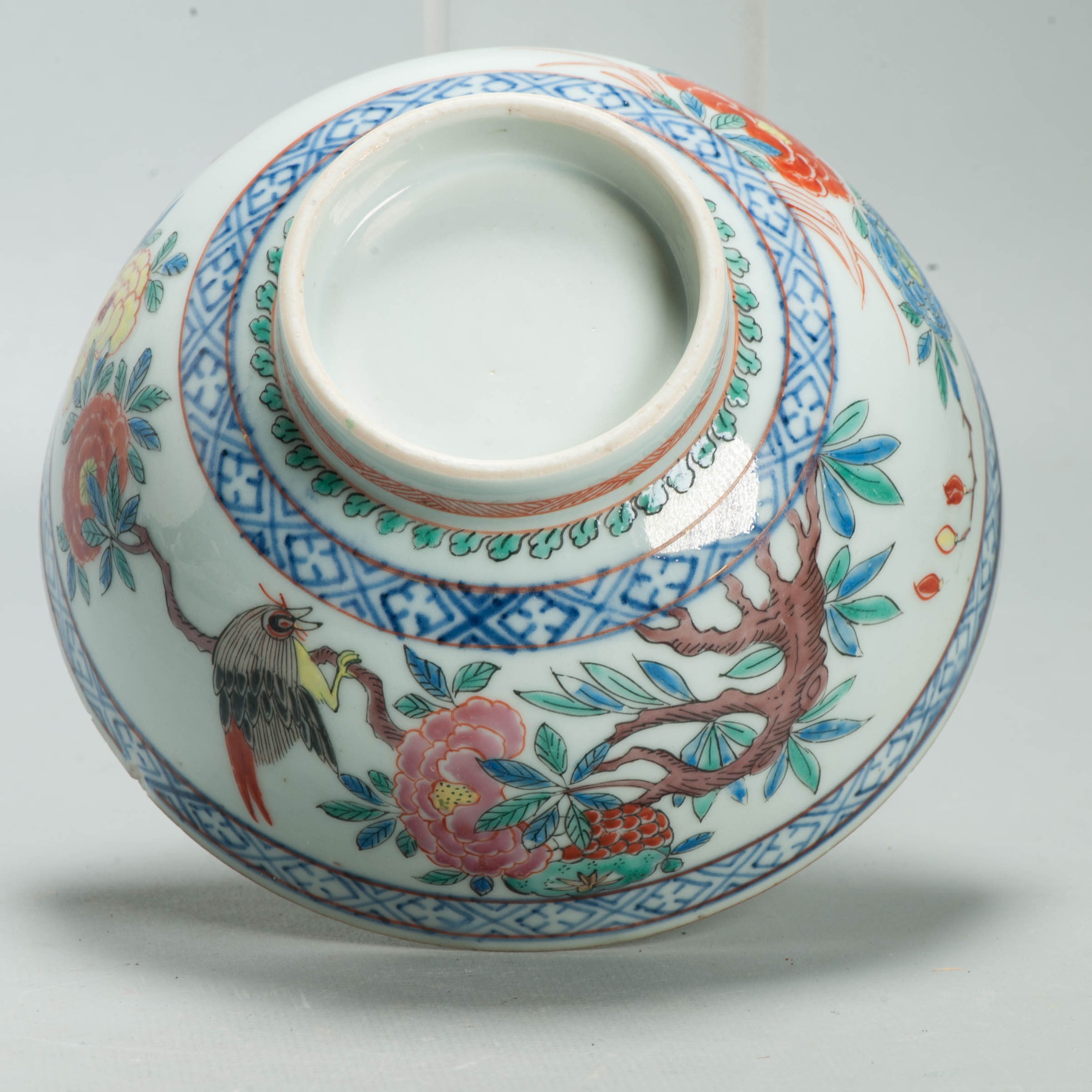 Antique Kangxi Qing Chinese Porcelain Famille Rose Bowl European added Decoration - 图片 14