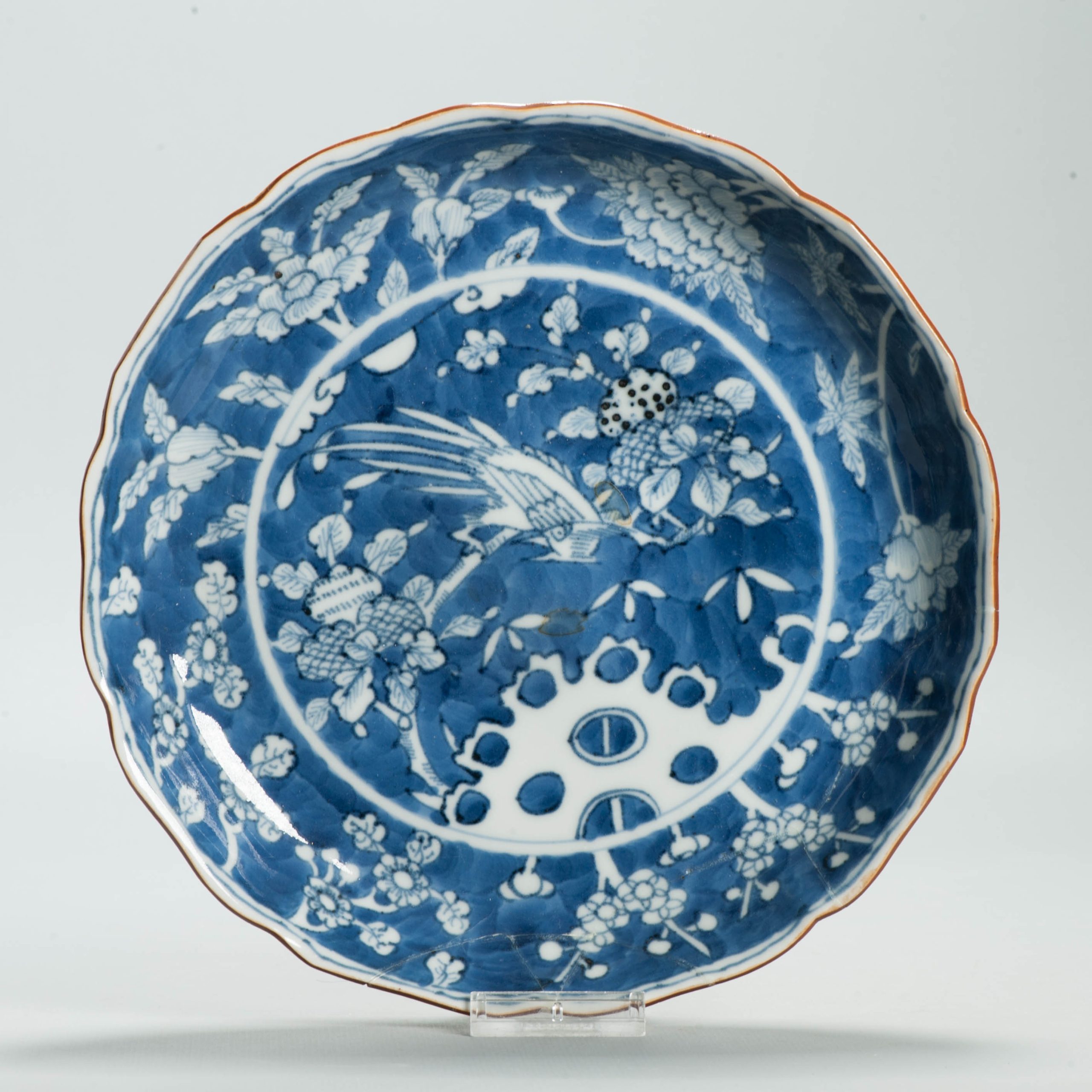 Antique 18C Japanese Porcelain Shonzui Plate Ming Chinese Style dish Japan