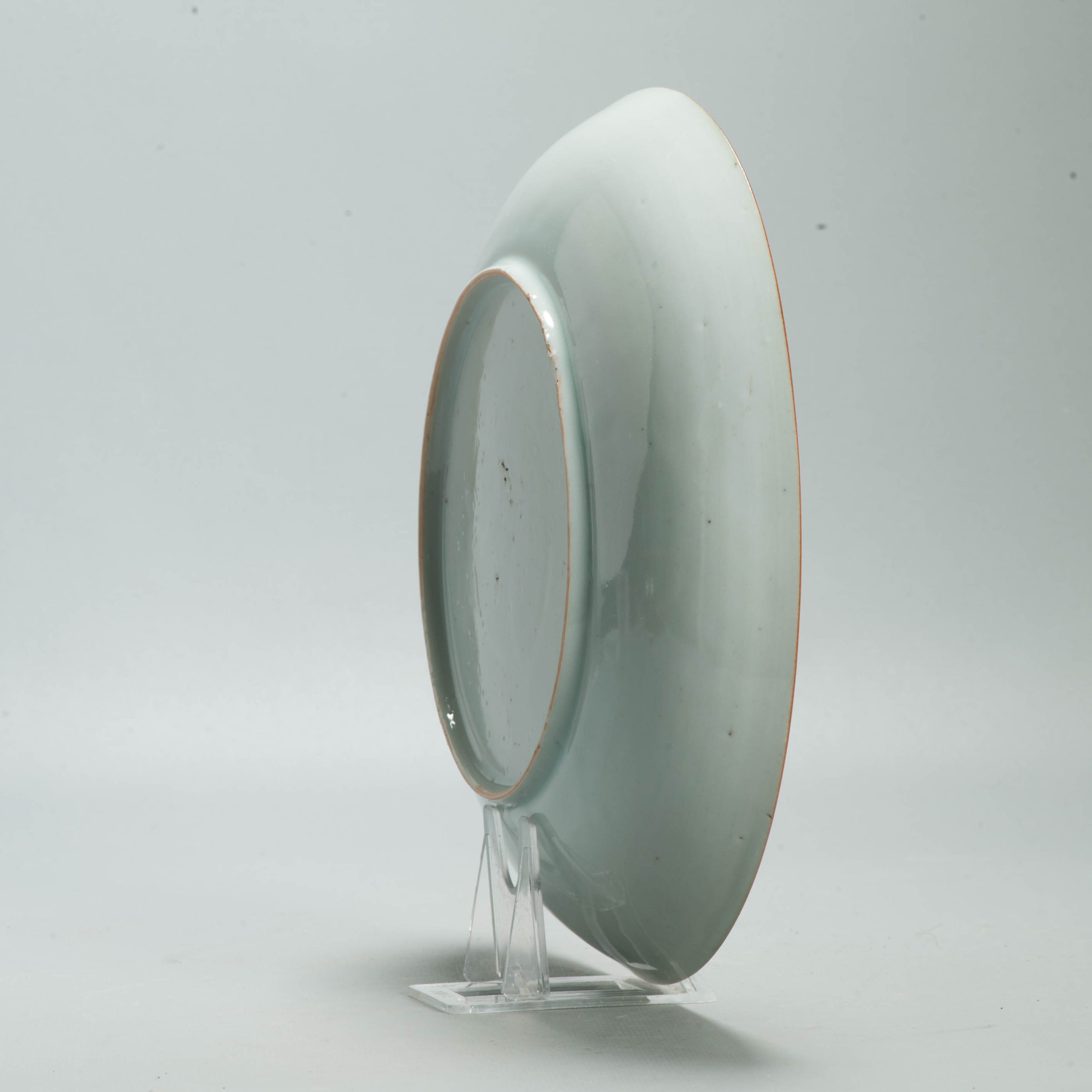 Antique ca 1700 Kangxi Blue and White Floral dish Chinese Porcelain Marked Base - 图片 6