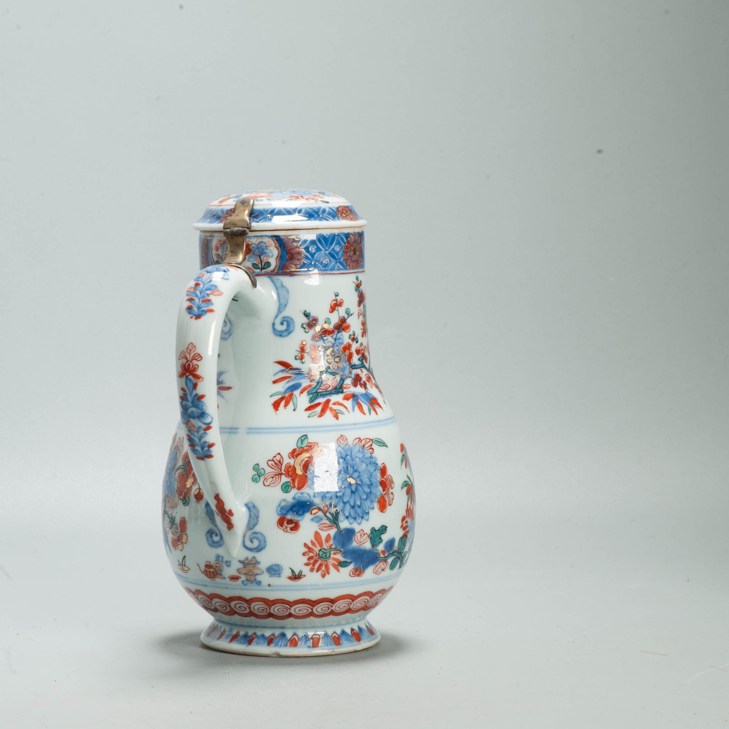 Antique Kangxi Qing Chinese Porcelain Ewer / Jug European added Decoration - Image 14