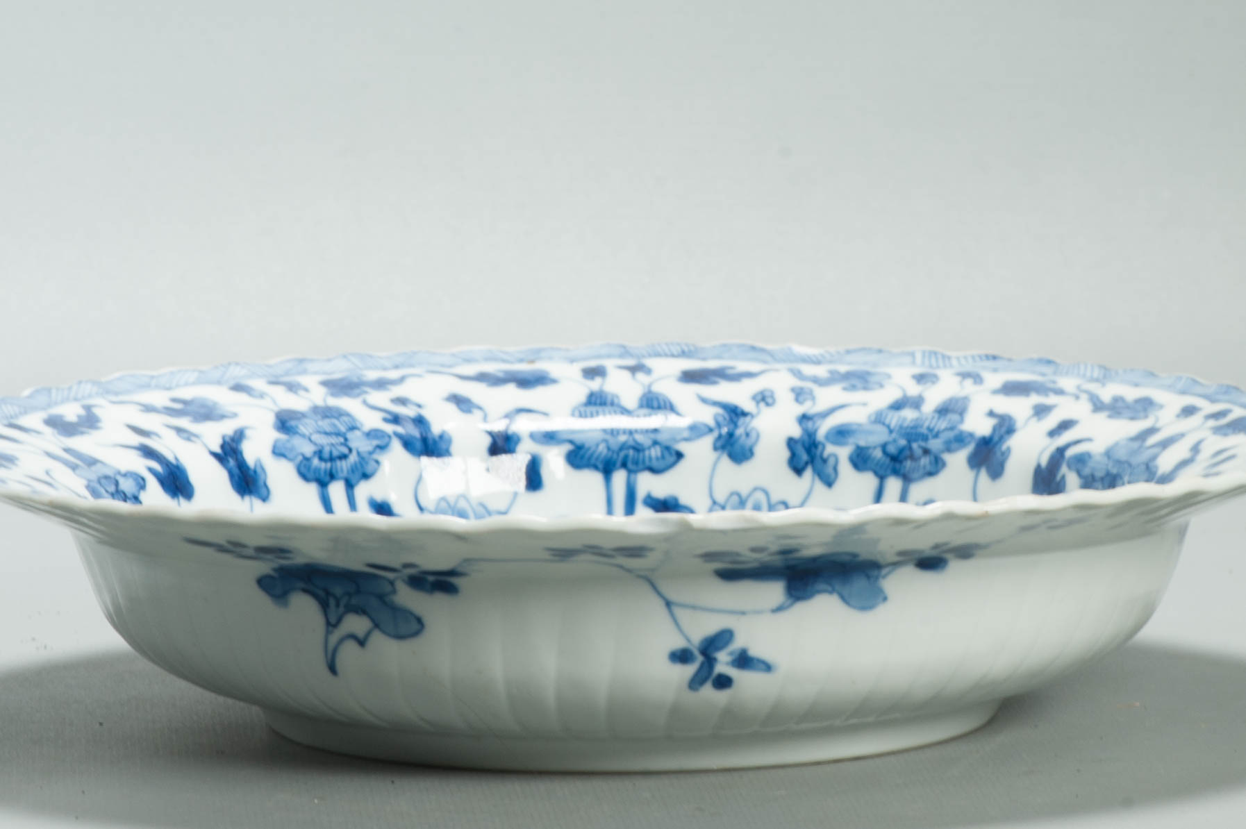 Very Rare Antique Chinese Kangxi Blue & White Porcelain Batavia City Dish - 图片 6