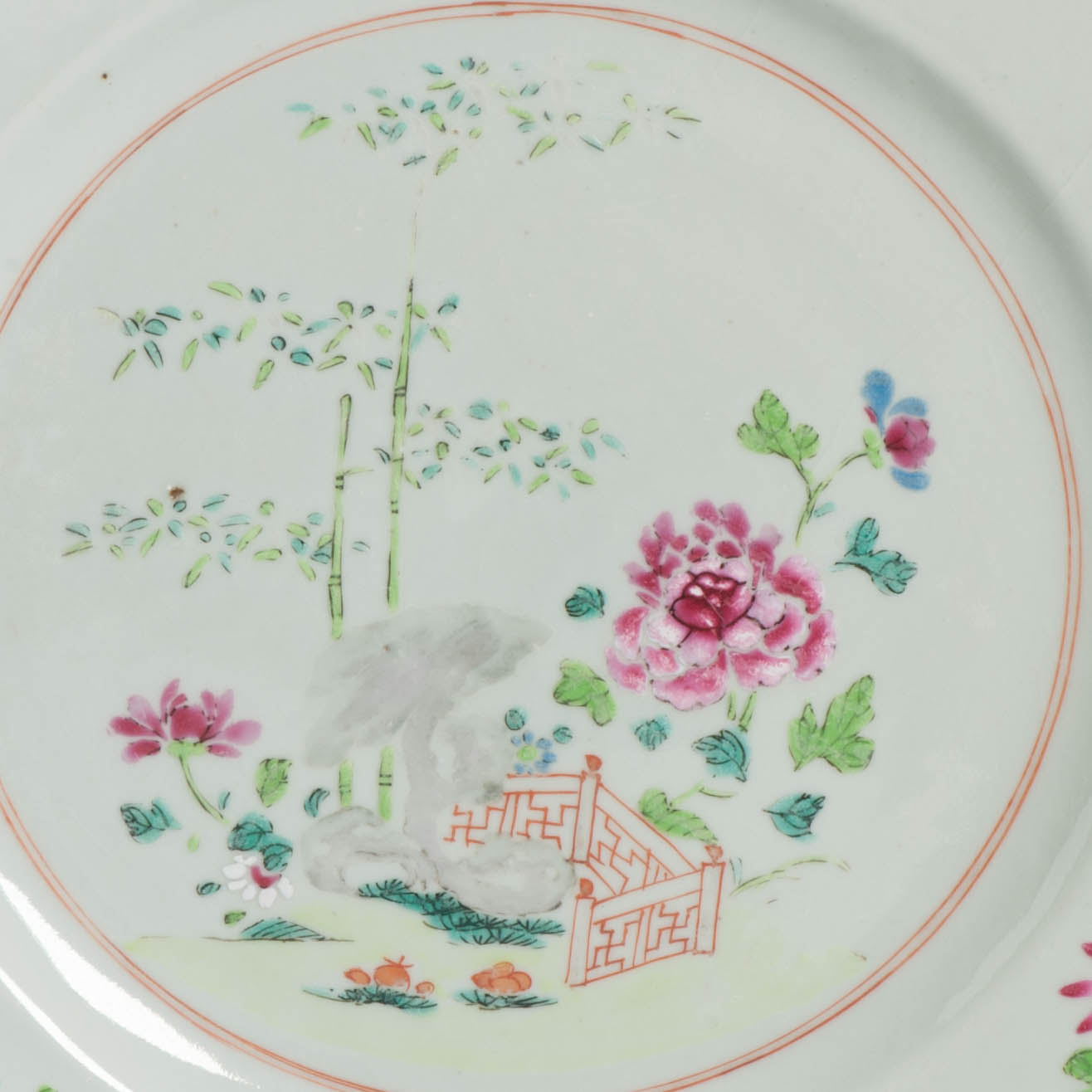 3 Antique Porcelain Plates Japanese Chinese & French Samson Famille Rose 18/19C - Image 17