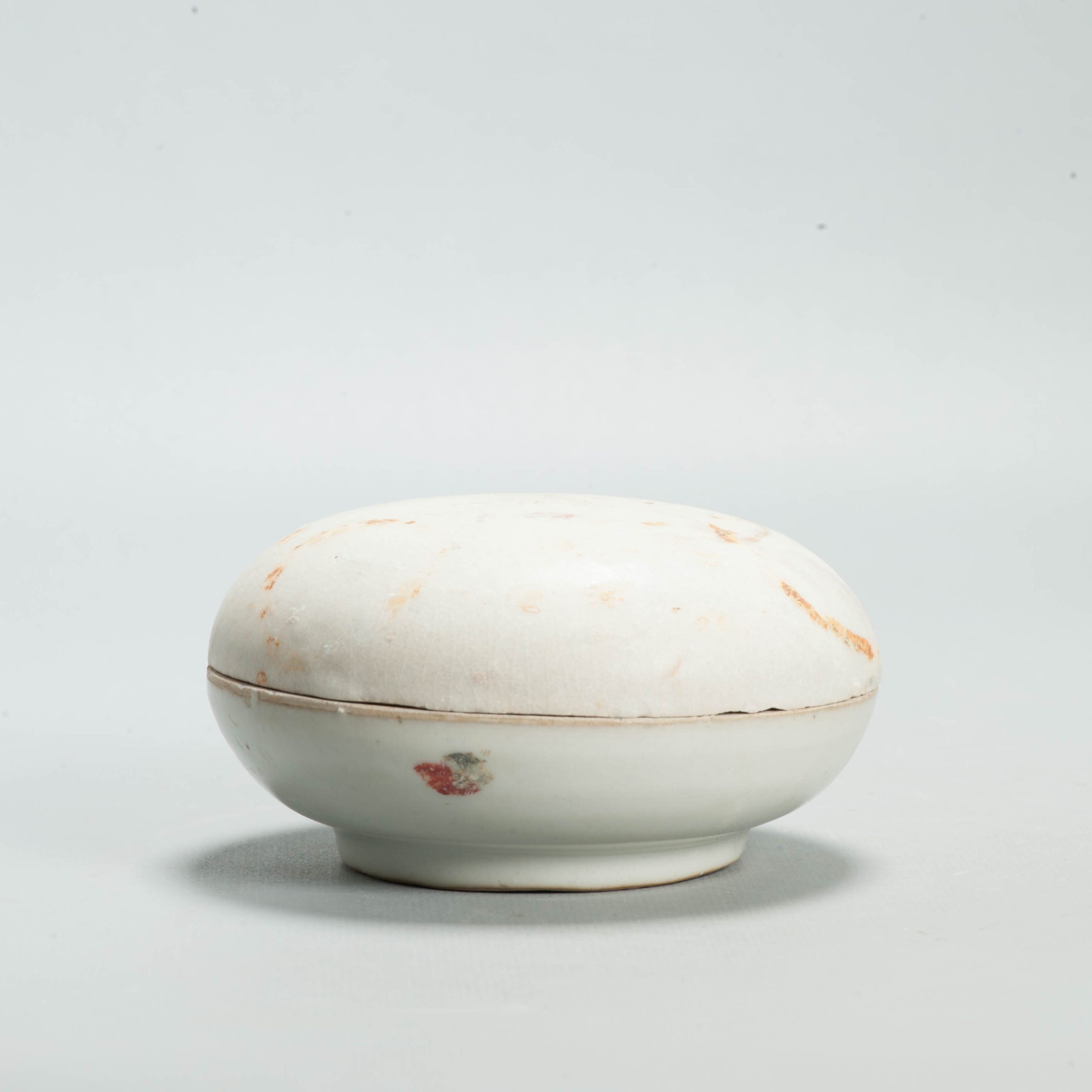 Antique Chinese Ming Swatow Zhangzhou Porcelain Covered Box Wucai 16th 17th C - 图片 9
