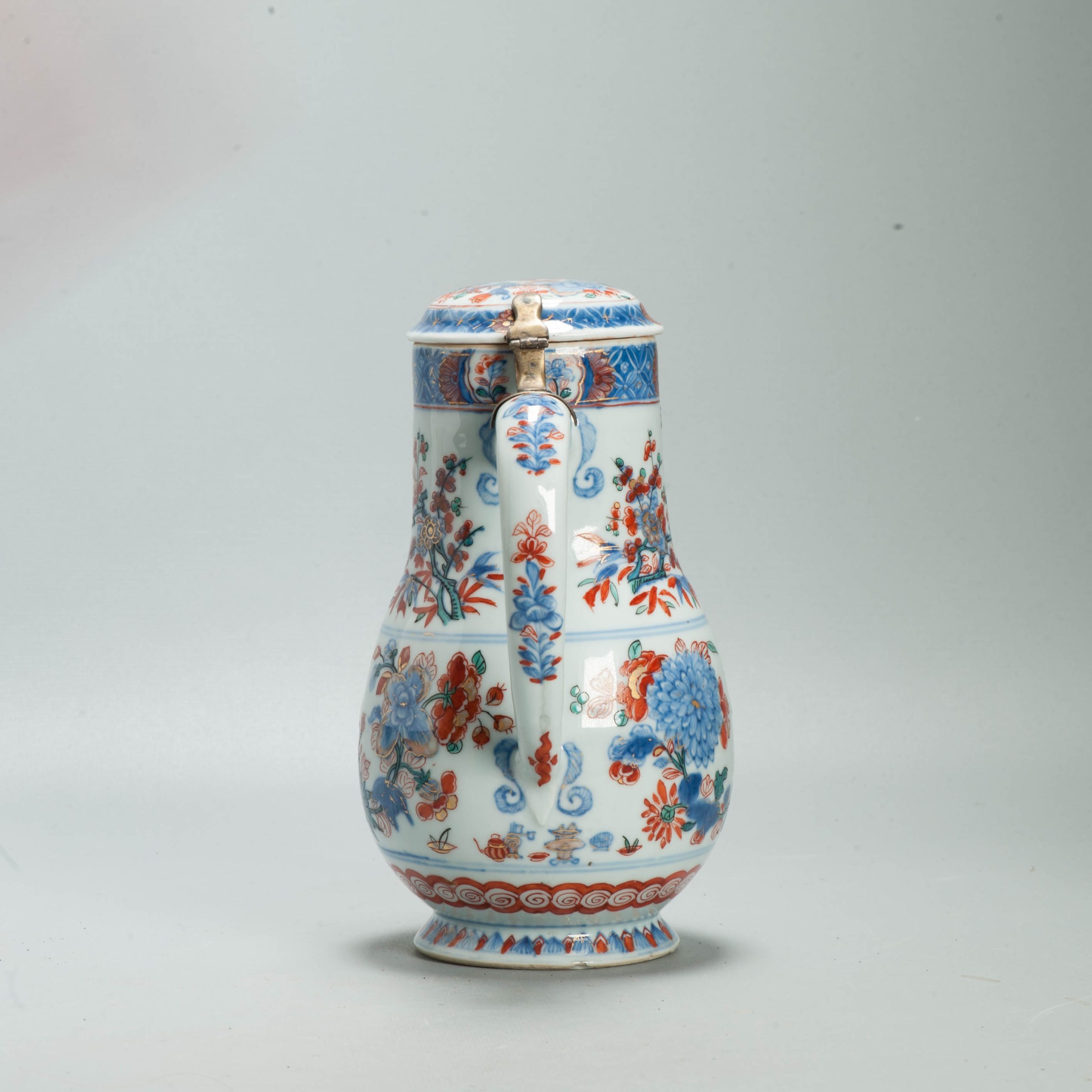 Antique Kangxi Qing Chinese Porcelain Ewer / Jug European added Decoration - Image 6