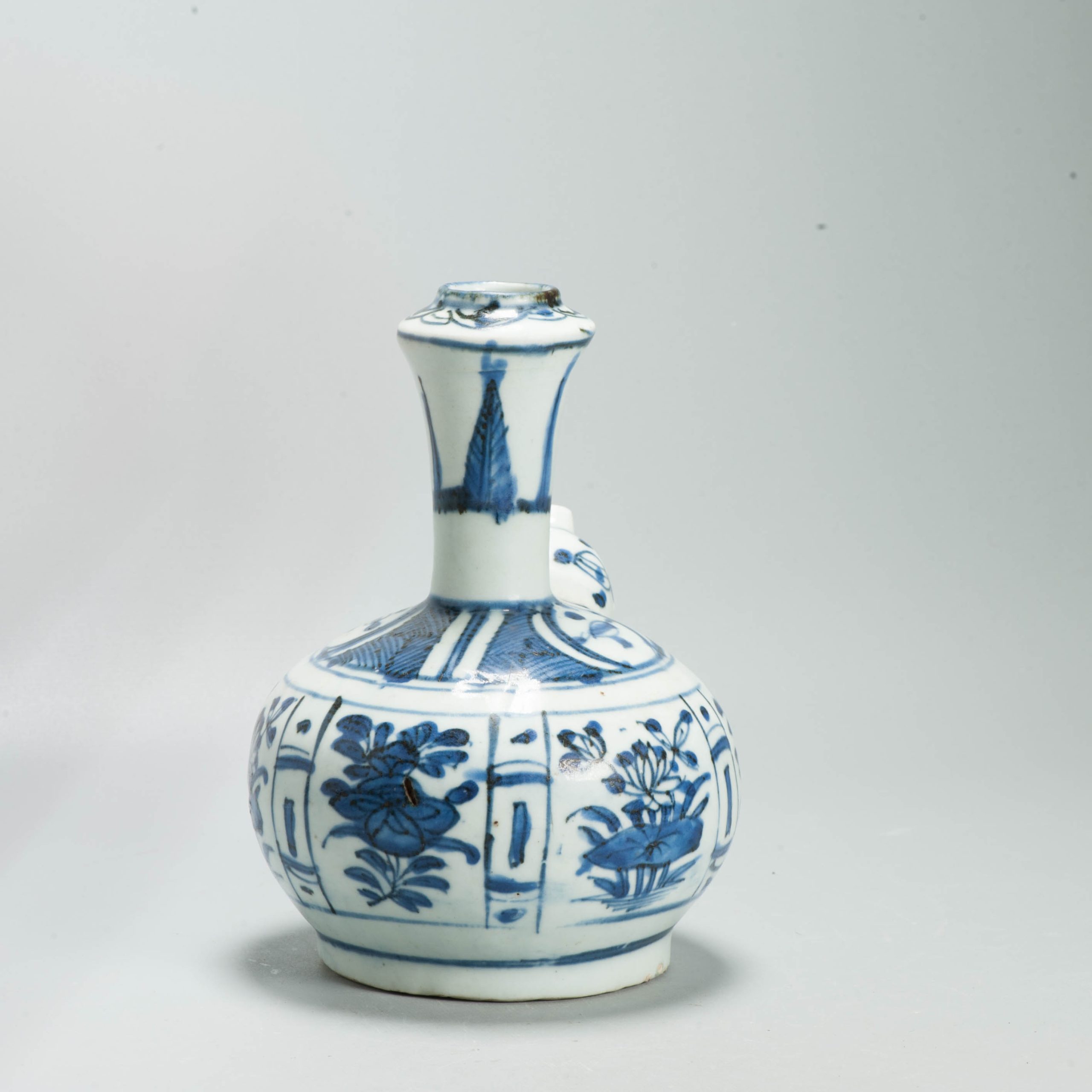 Antique Chinese Porcelain Large Kraak Ghendi porcelain Blue and White - Image 12