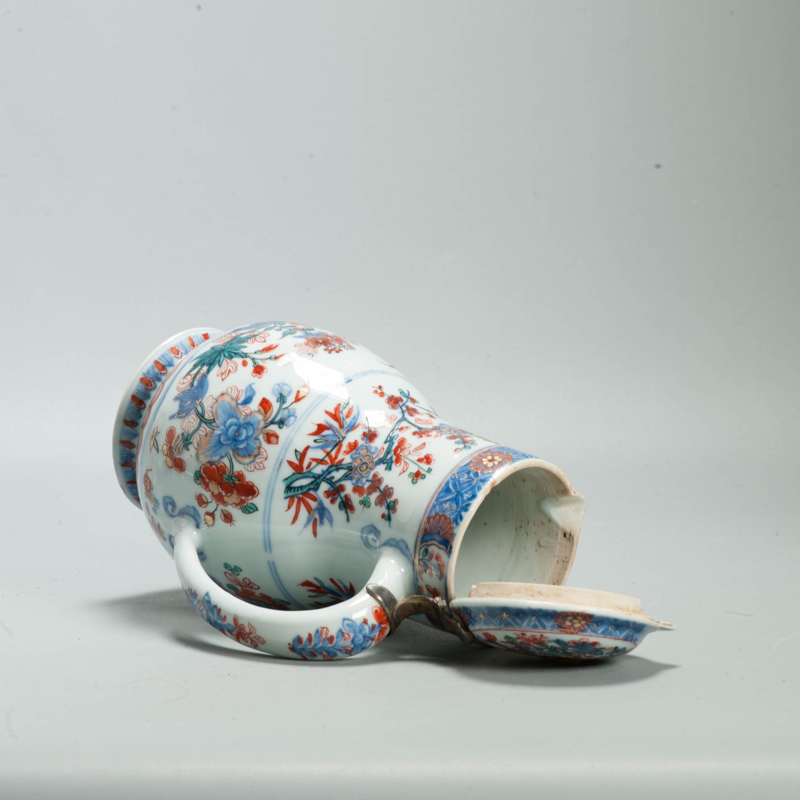 Antique Kangxi Qing Chinese Porcelain Ewer / Jug European added Decoration - Image 12