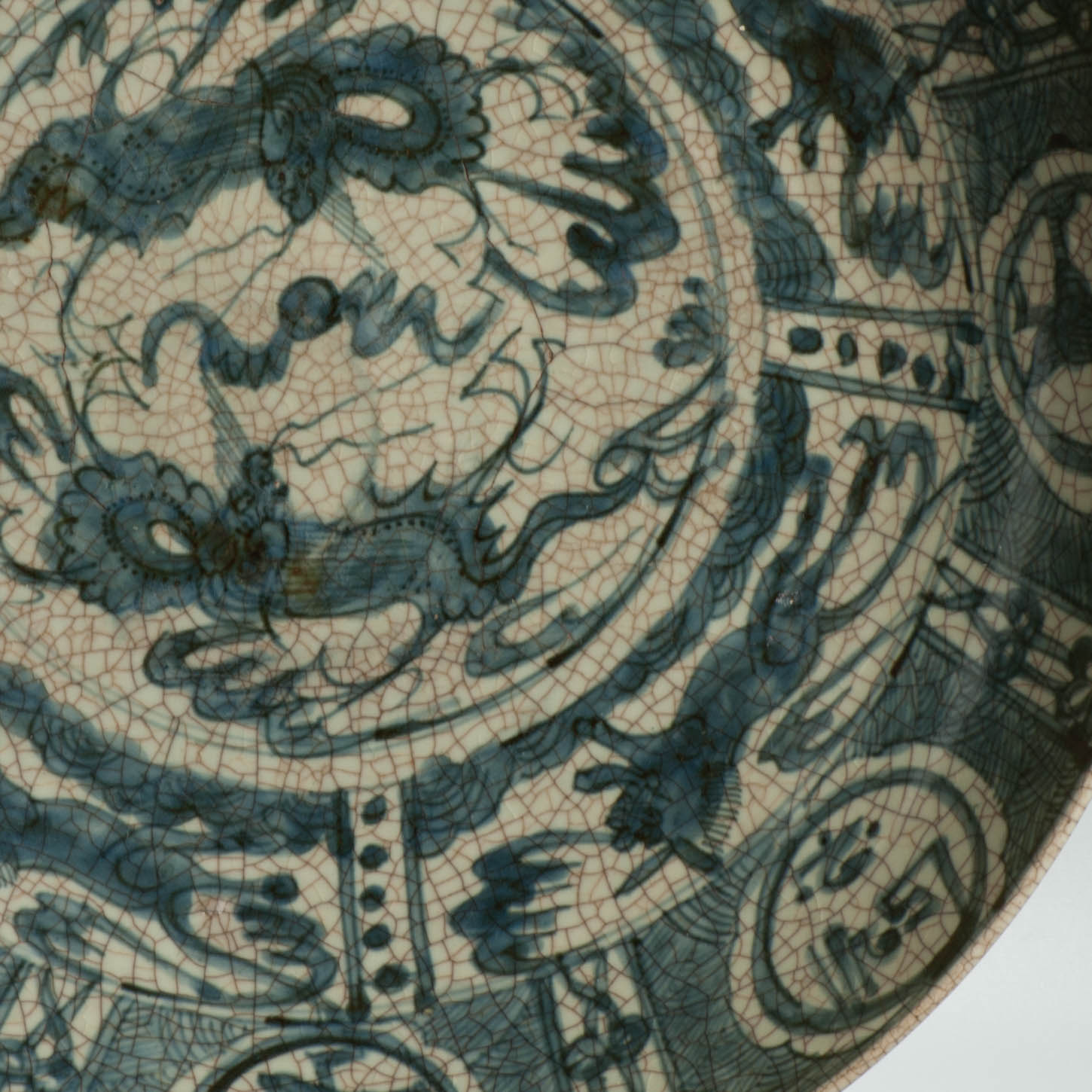 Antique Chinese 16/17C Chinese Porcelain Dish Swatow landscape Islamic Market - 图片 14
