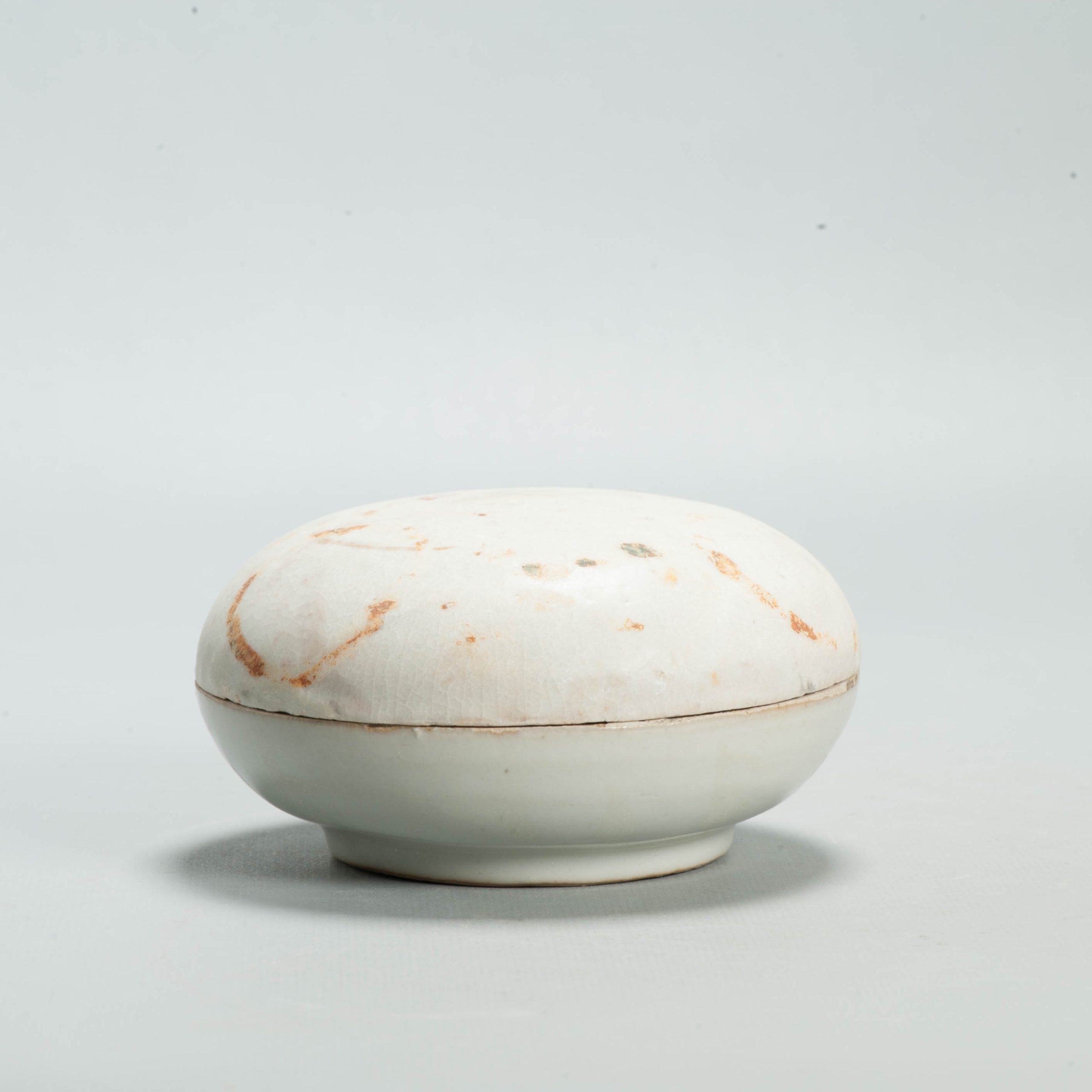 Antique Chinese Ming Swatow Zhangzhou Porcelain Covered Box Wucai 16th 17th C - 图片 6