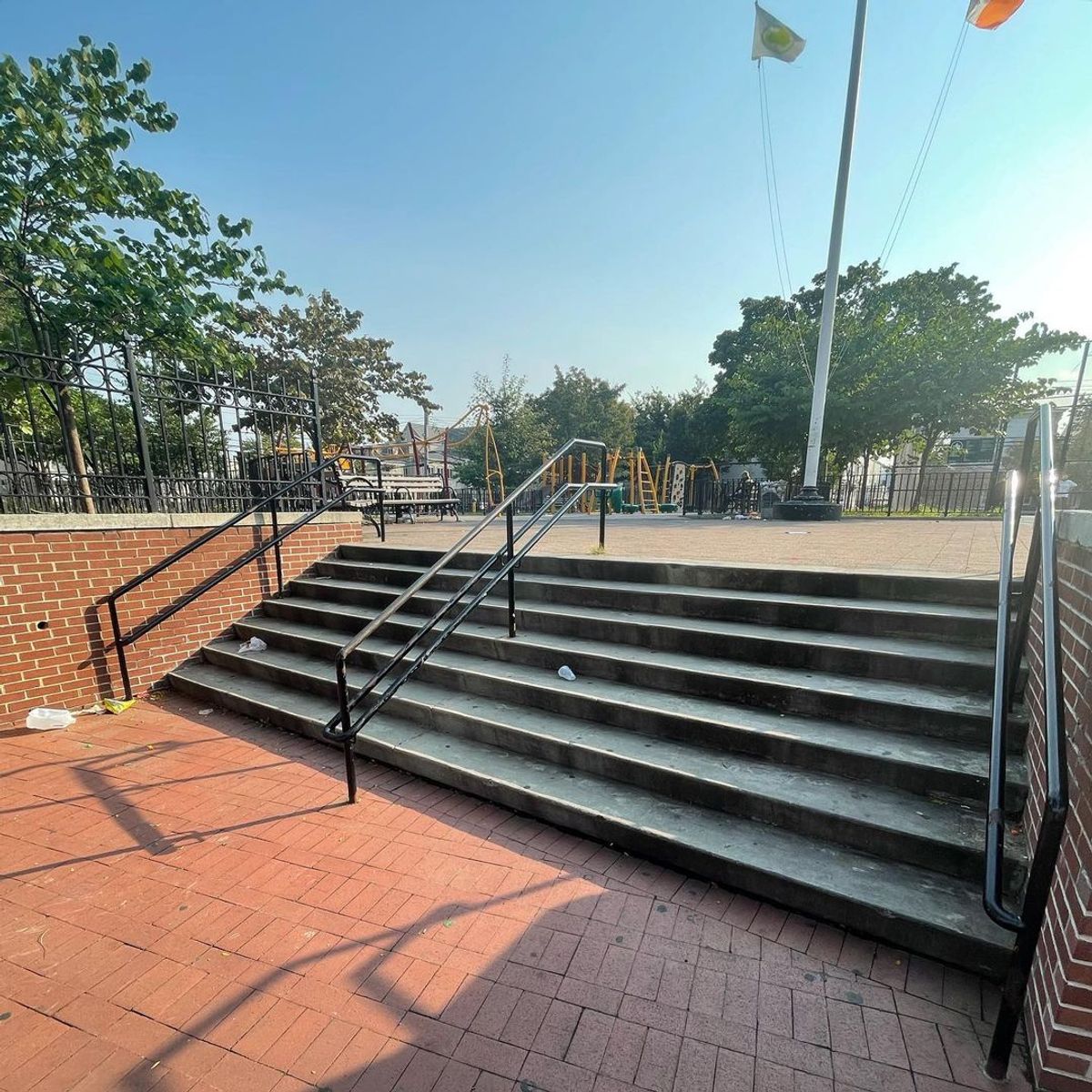 Junction Playground - 7 Stair Rail - FindSkateSpots