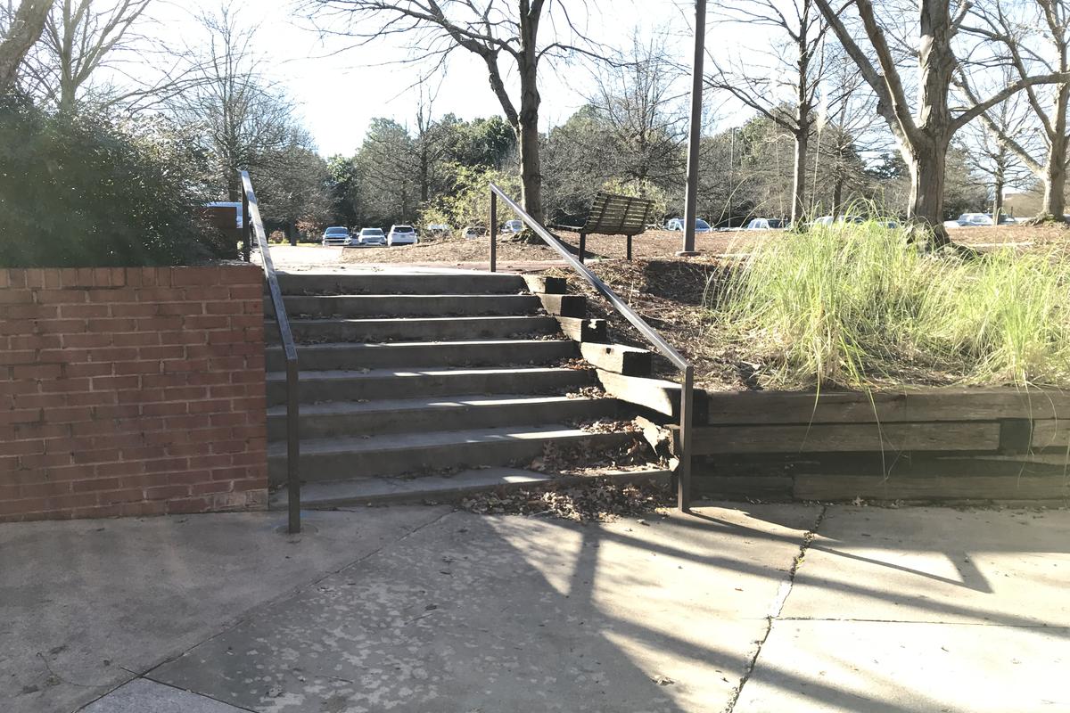 Image for skate spot Ga Tech Science 8 Stair Rail