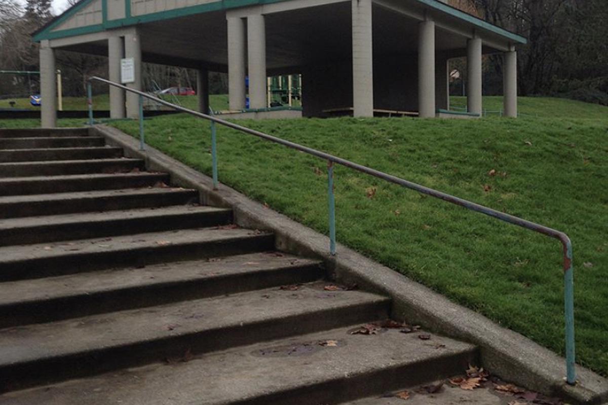 Image for skate spot Tibbetts Valley Park Long 11 Stair Rail