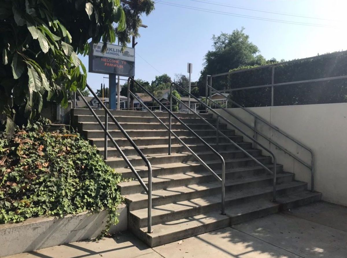 Image for skate spot Franklin High School 12 Stair Rail