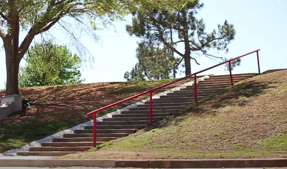 Image for skate spot L W Westfall Elementary School 24 Stair Rail