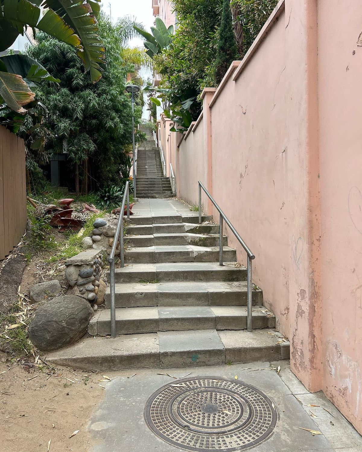 Image for skate spot Coast Blvd - 7 then 8 Stair Rails