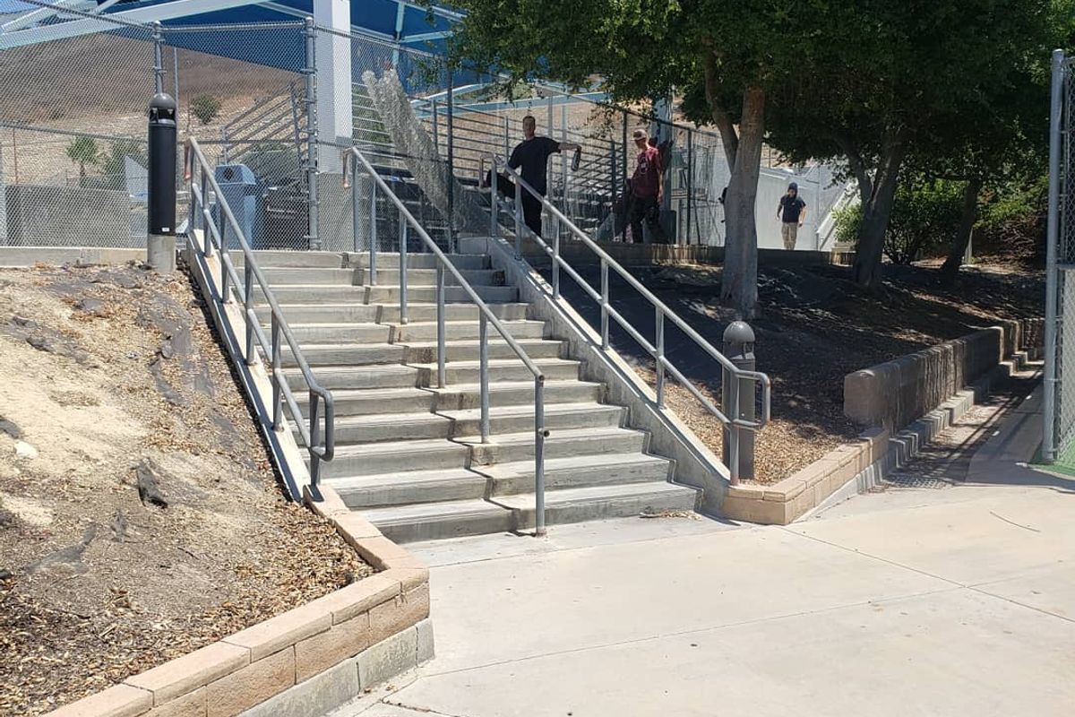 Image for skate spot Westlake High School 12 Stair Rail