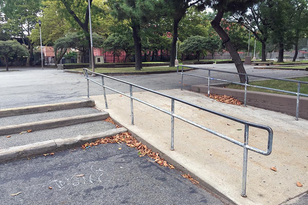 Image for skate spot John Dewey High School Long Rails