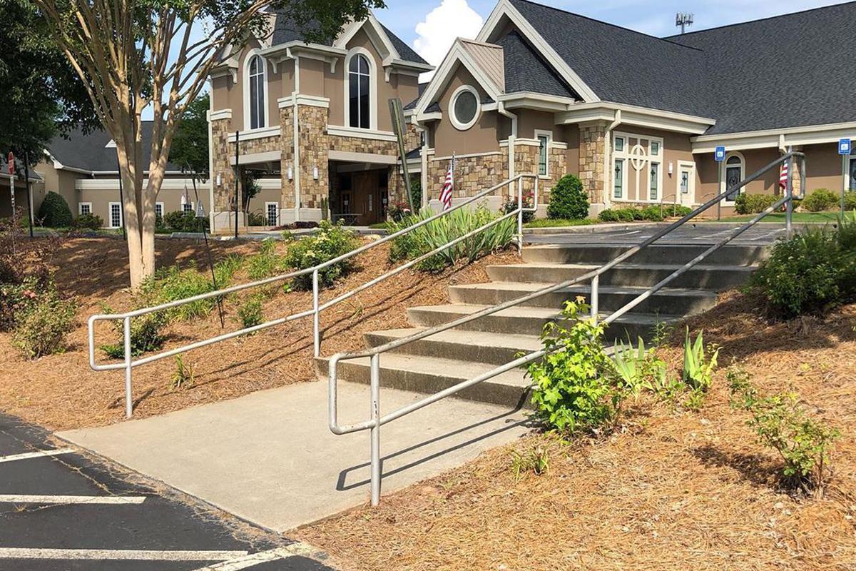 Image for skate spot Good Shepherd Church Long 6 Stair Rail