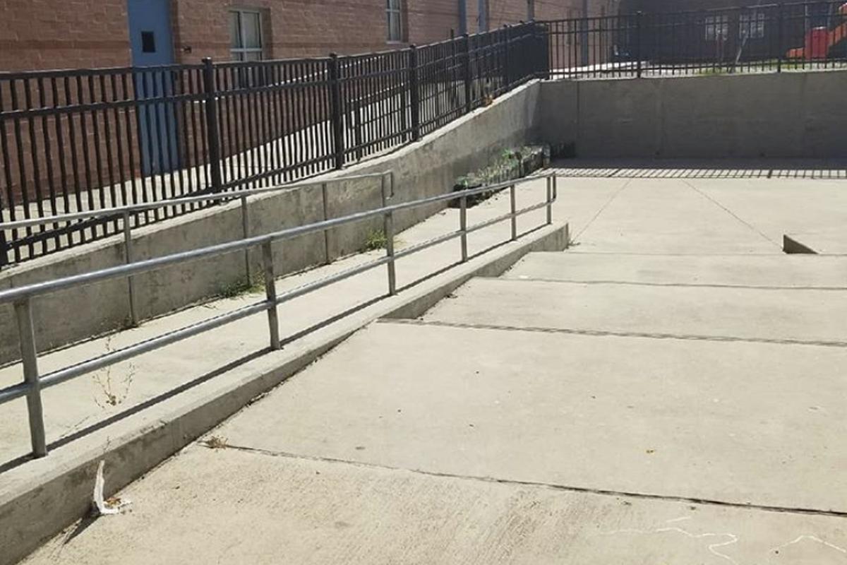 Image for skate spot Nora Forester Elementary Out Rail