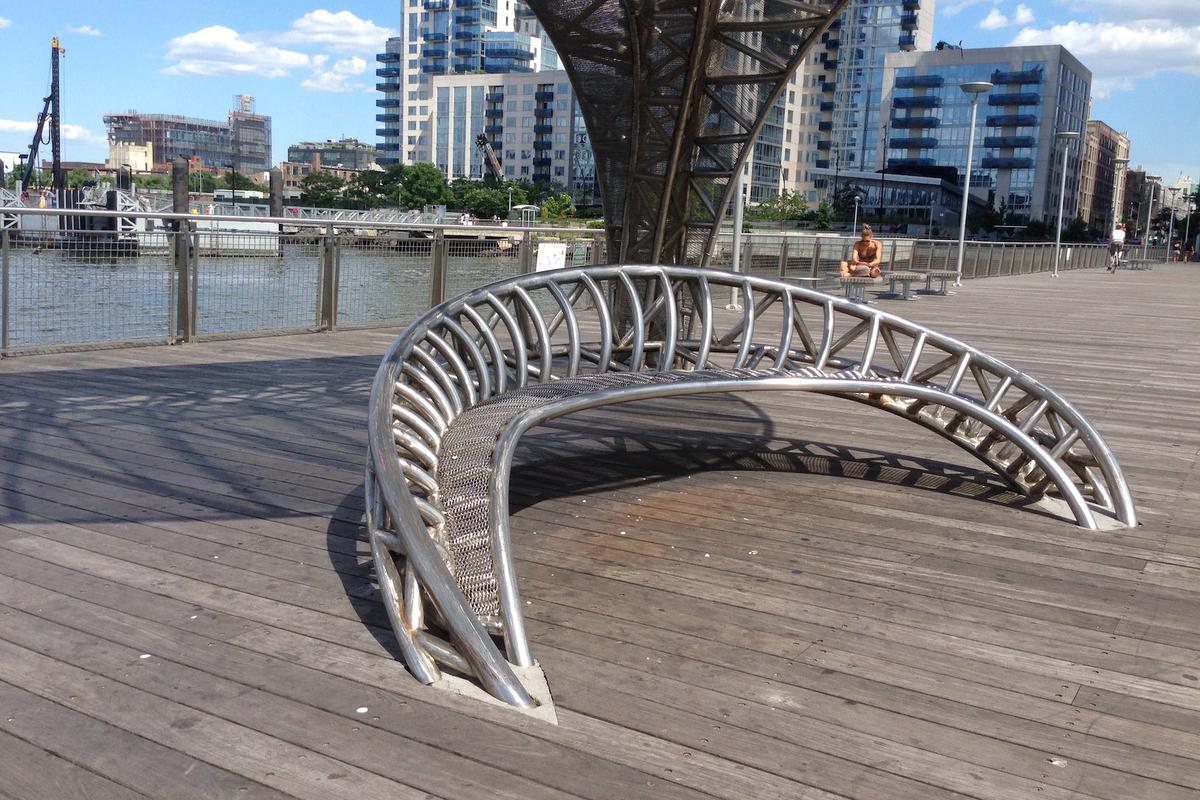 Image for skate spot Pier Park Metal Art Bench