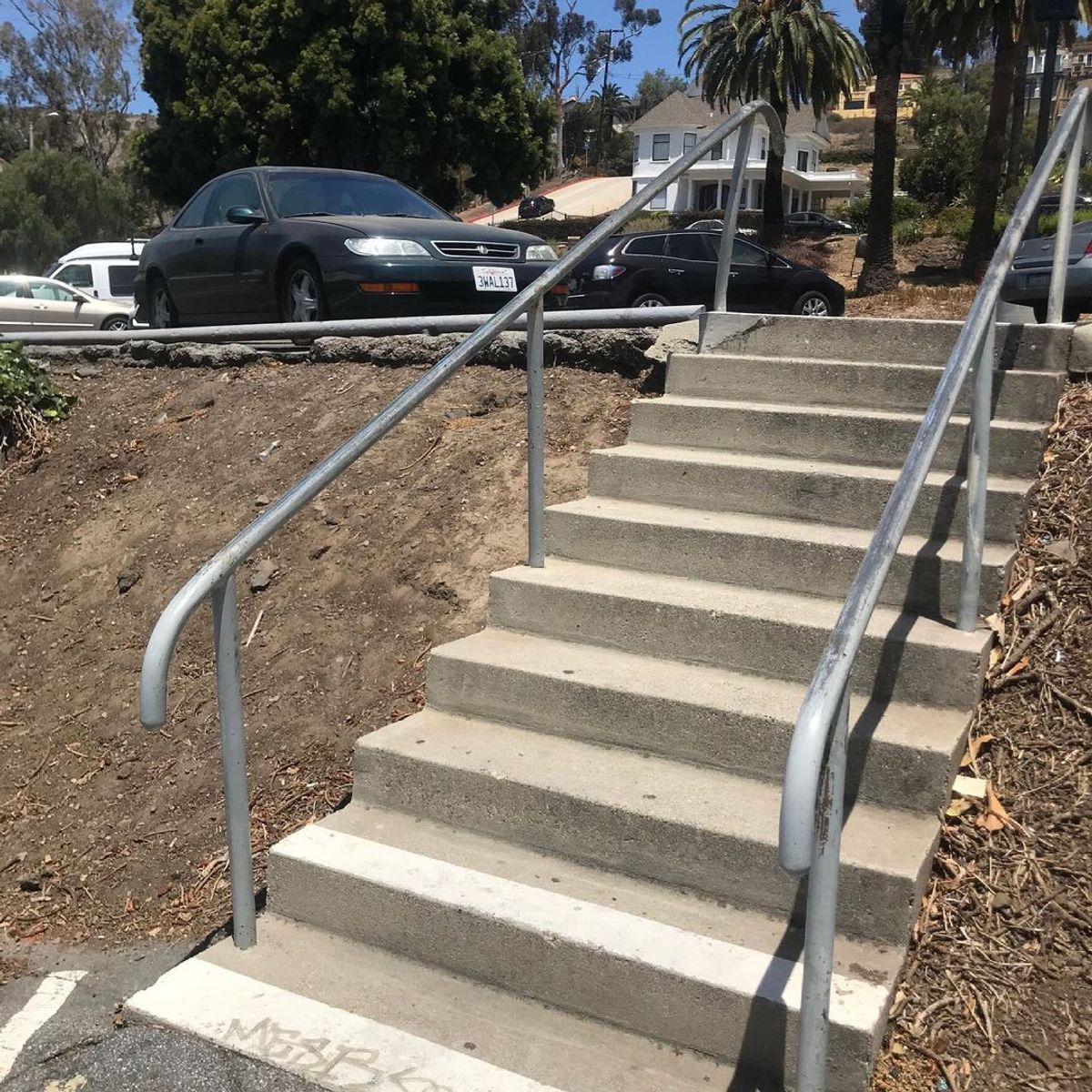 Image for skate spot E.P Foster Library - 9 Stair Rail