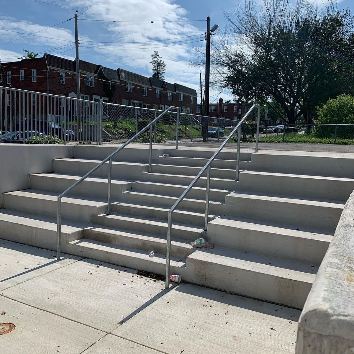 Image for skate spot Mary E Rodman Recreation Center - 10 Stair Rails