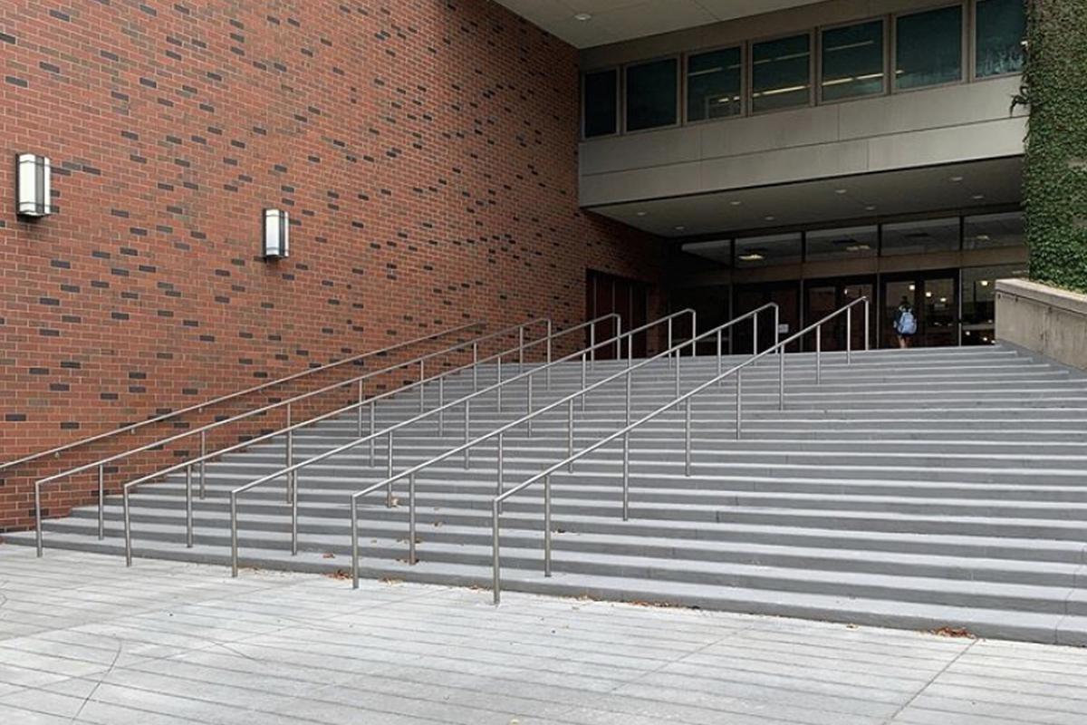 Image for skate spot Cleveland State University 21 Stair Rail