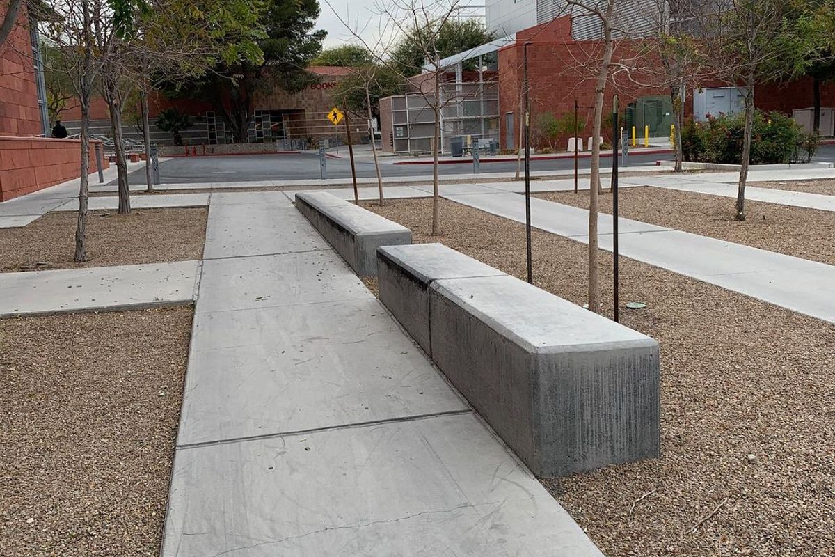 Image for skate spot University of Nevada Greenspun Ledges