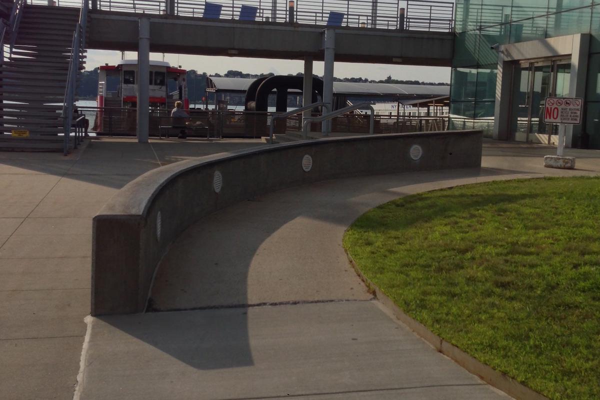 Image for skate spot Waterway Terminal Curved Ledge