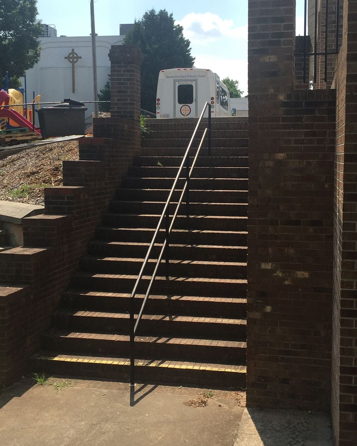 Image for skate spot Annunciation Church - 19 Stair Gap To Rail