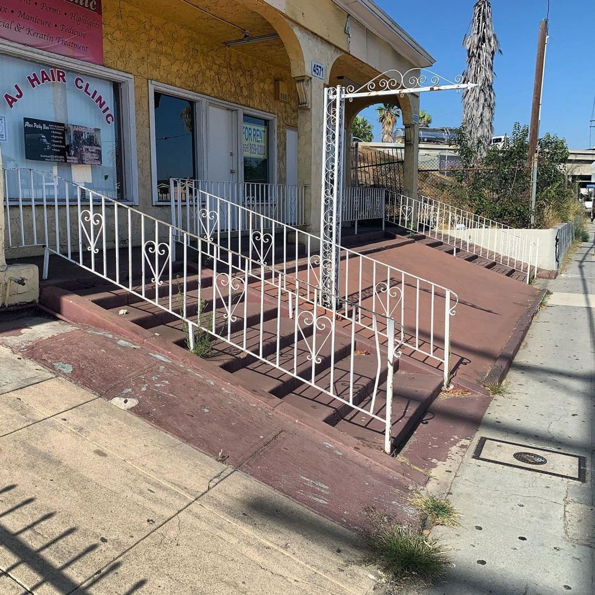 Image for skate spot AJ Hair Clinic - Over Rail Into Bank