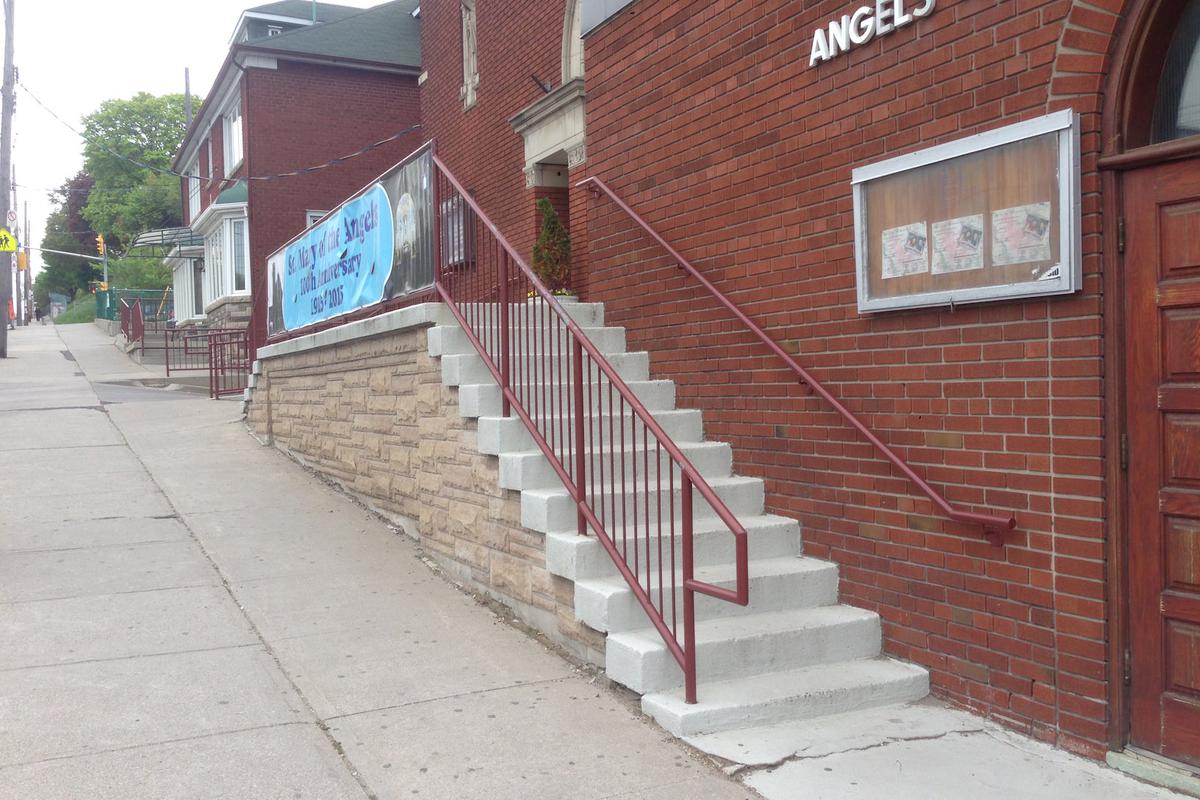 Image for skate spot Angels Church 11 Stair Rail