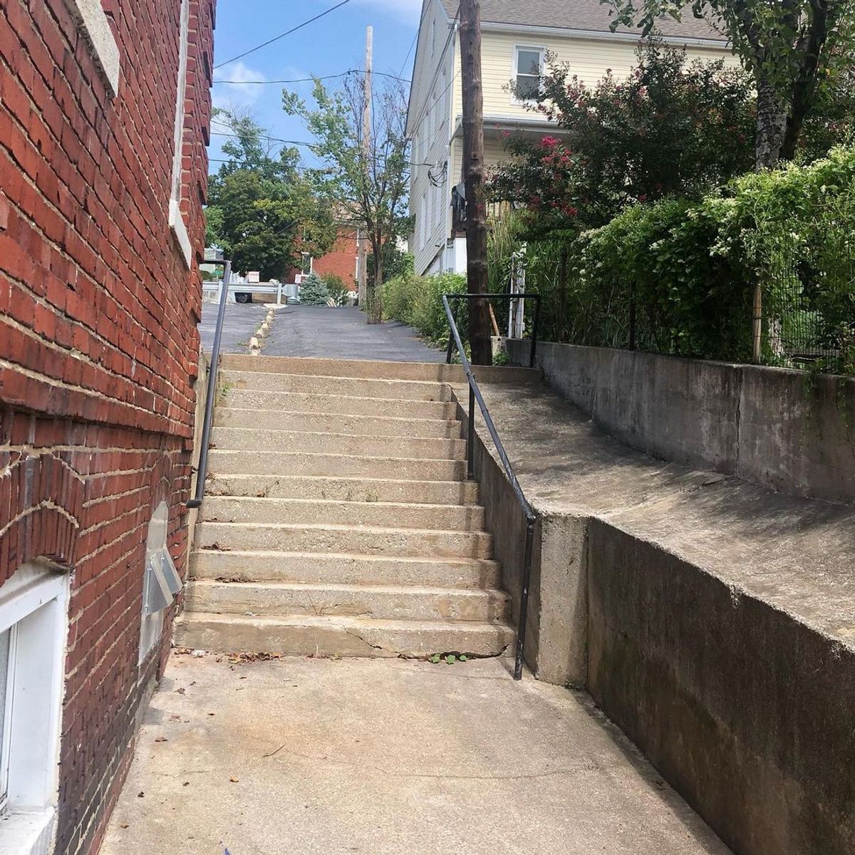 Image for skate spot First Baptist Church - 12 Stair Over Rail To Ledge